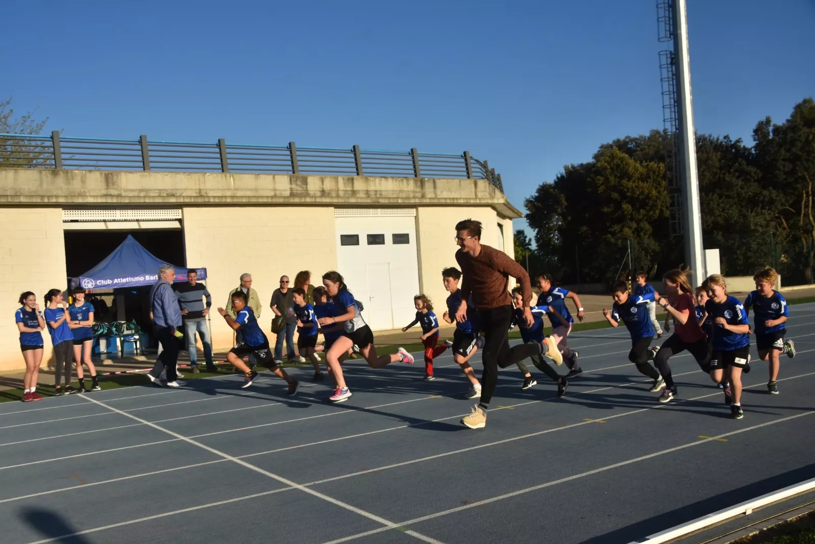 Christian Iguacel, corriendo en Barbastro.