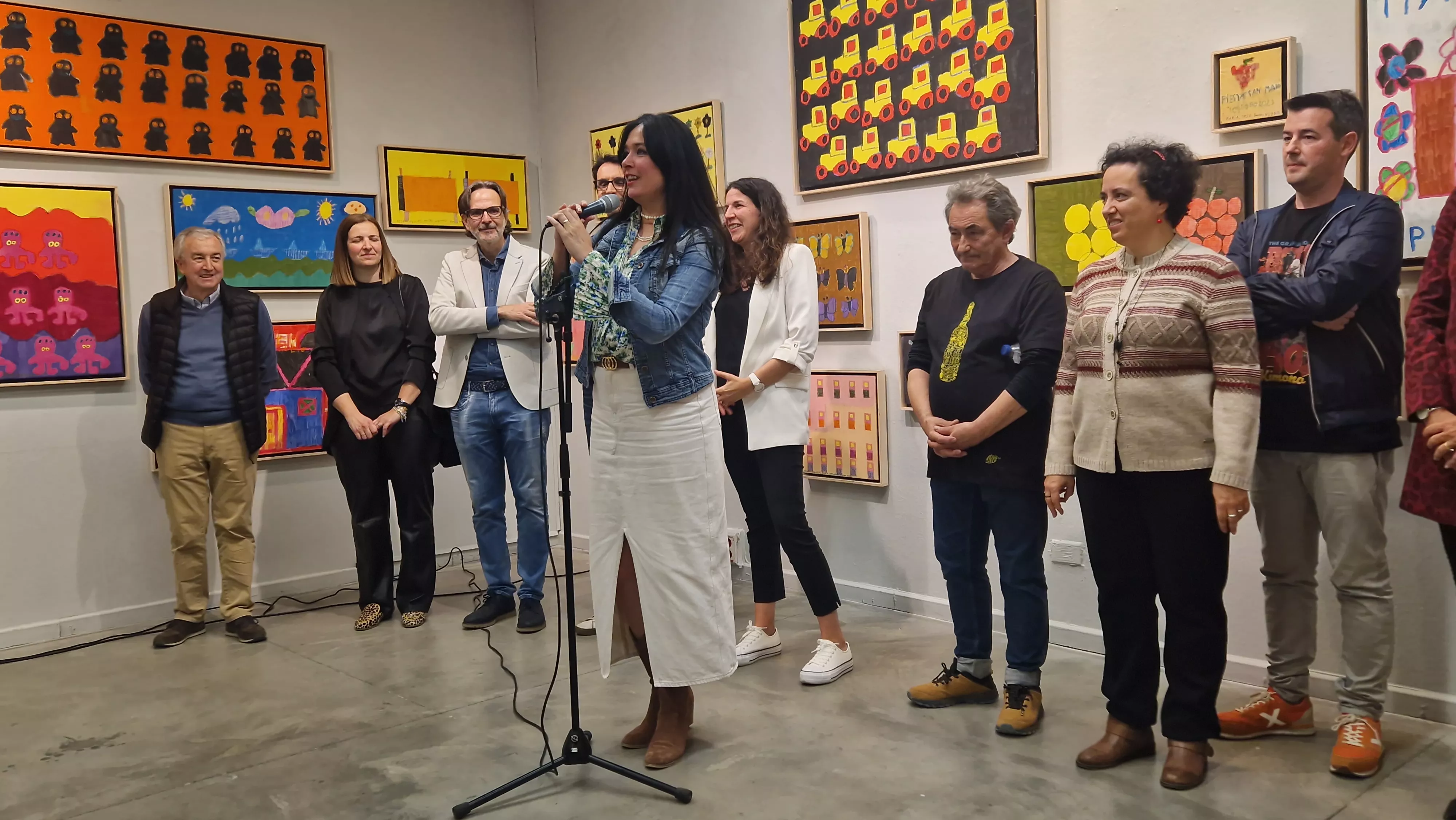 Lorena Orduna, en la inauguración de la exposición de María José Prieto Nueno. Foto Myriam Martínez 