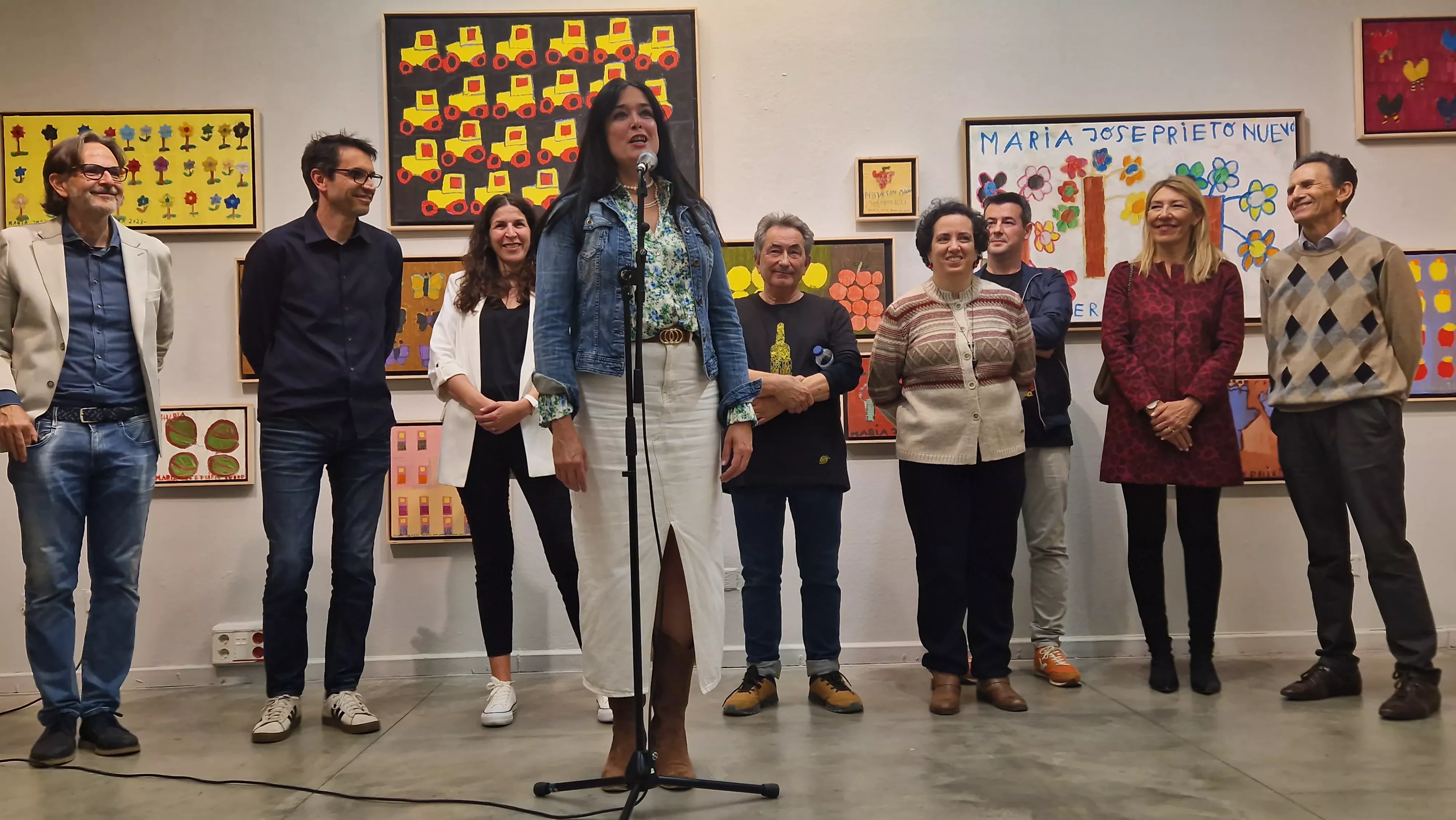 Lorena Orduna, en la inauguración de la exposición de María José Prieto Nueno. Foto Myriam Martínez 