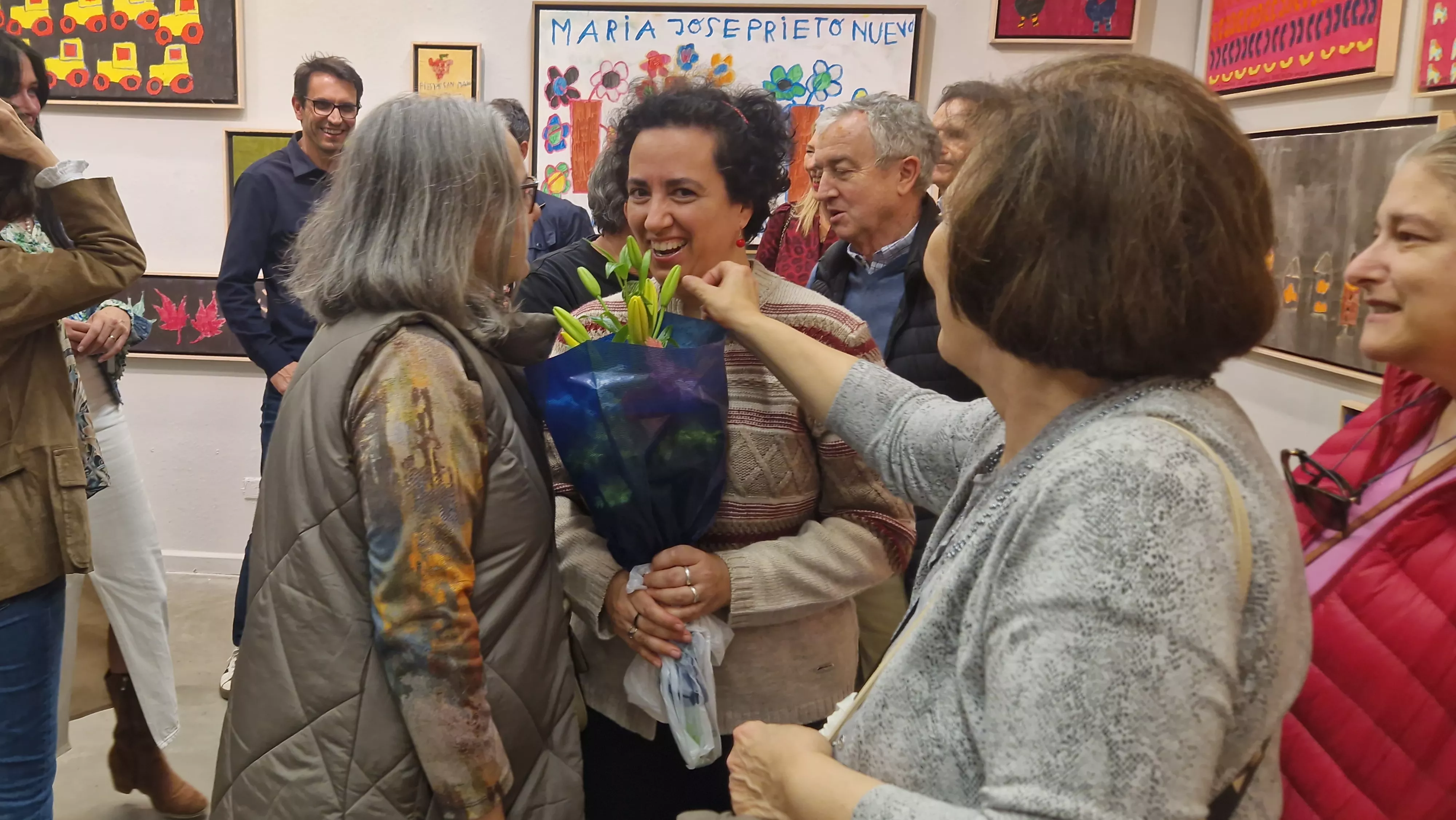 Inauguración de la exposición de María José Prieto Nueno. Foto Myriam Martínez 