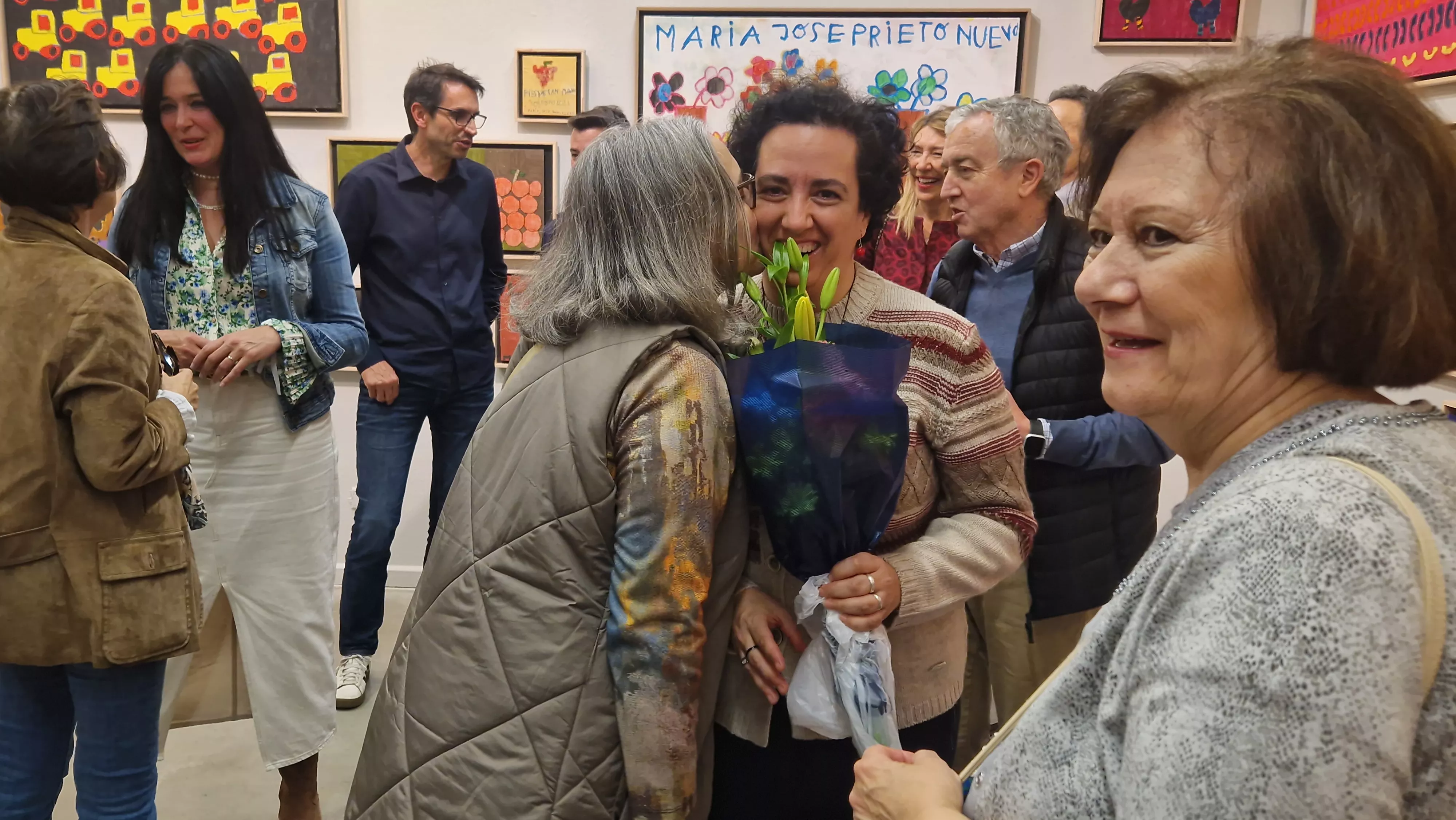 Inauguración de la exposición de María José Prieto Nueno. Foto Myriam Martínez 