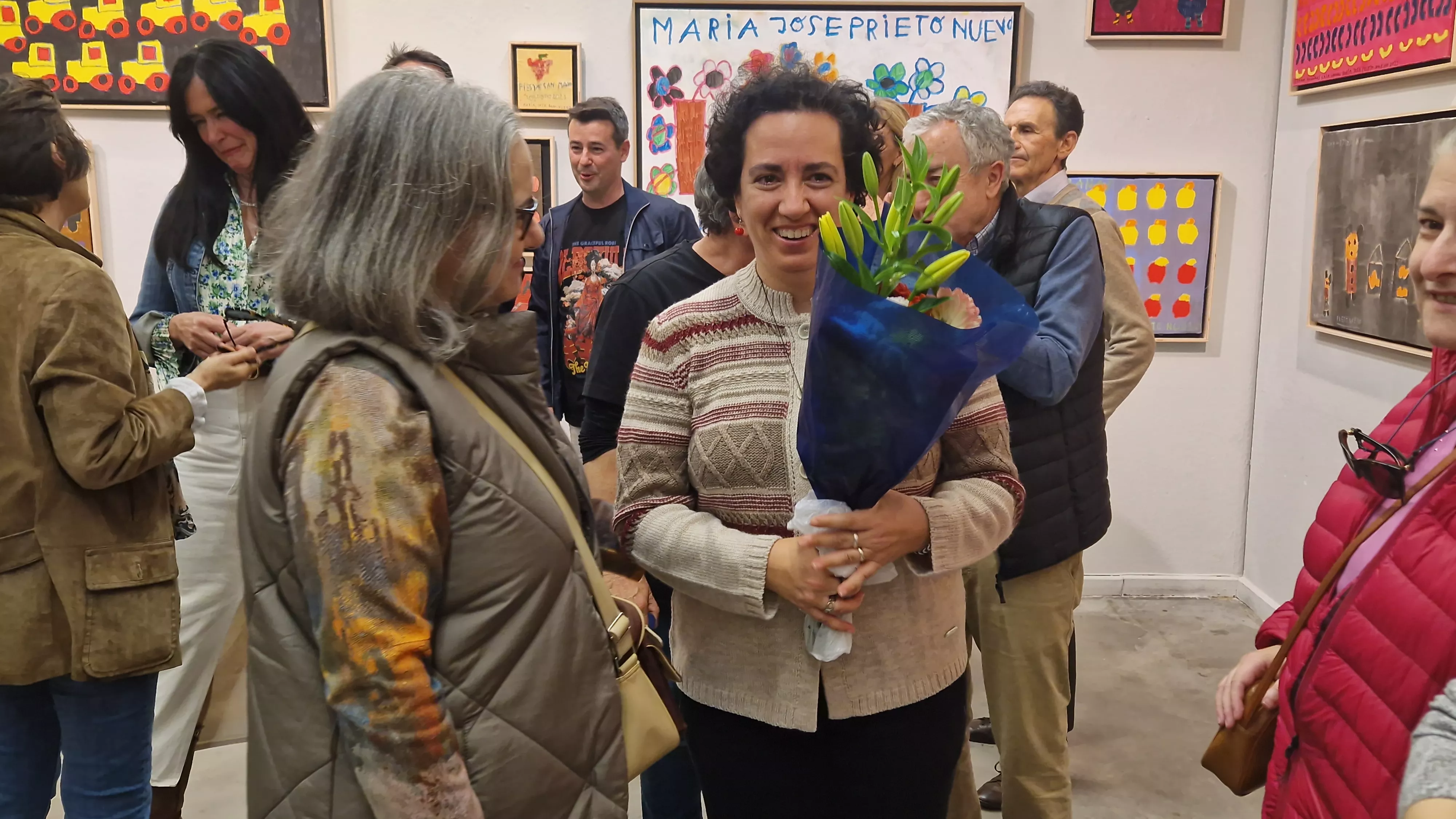 Inauguración de la exposición de María José Prieto Nueno. Foto Myriam Martínez 