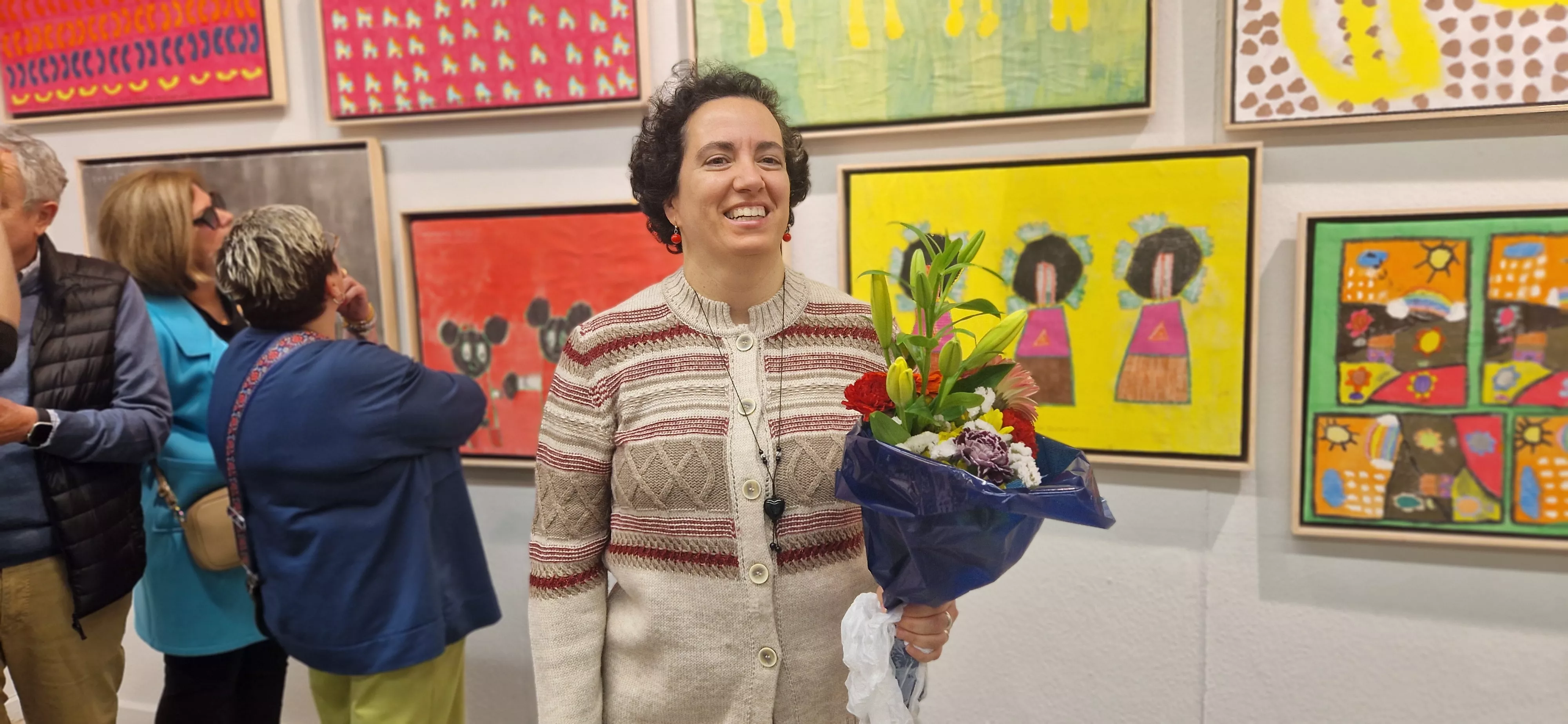 Inauguración de la exposición de María José Prieto Nueno. Foto Myriam Martínez 