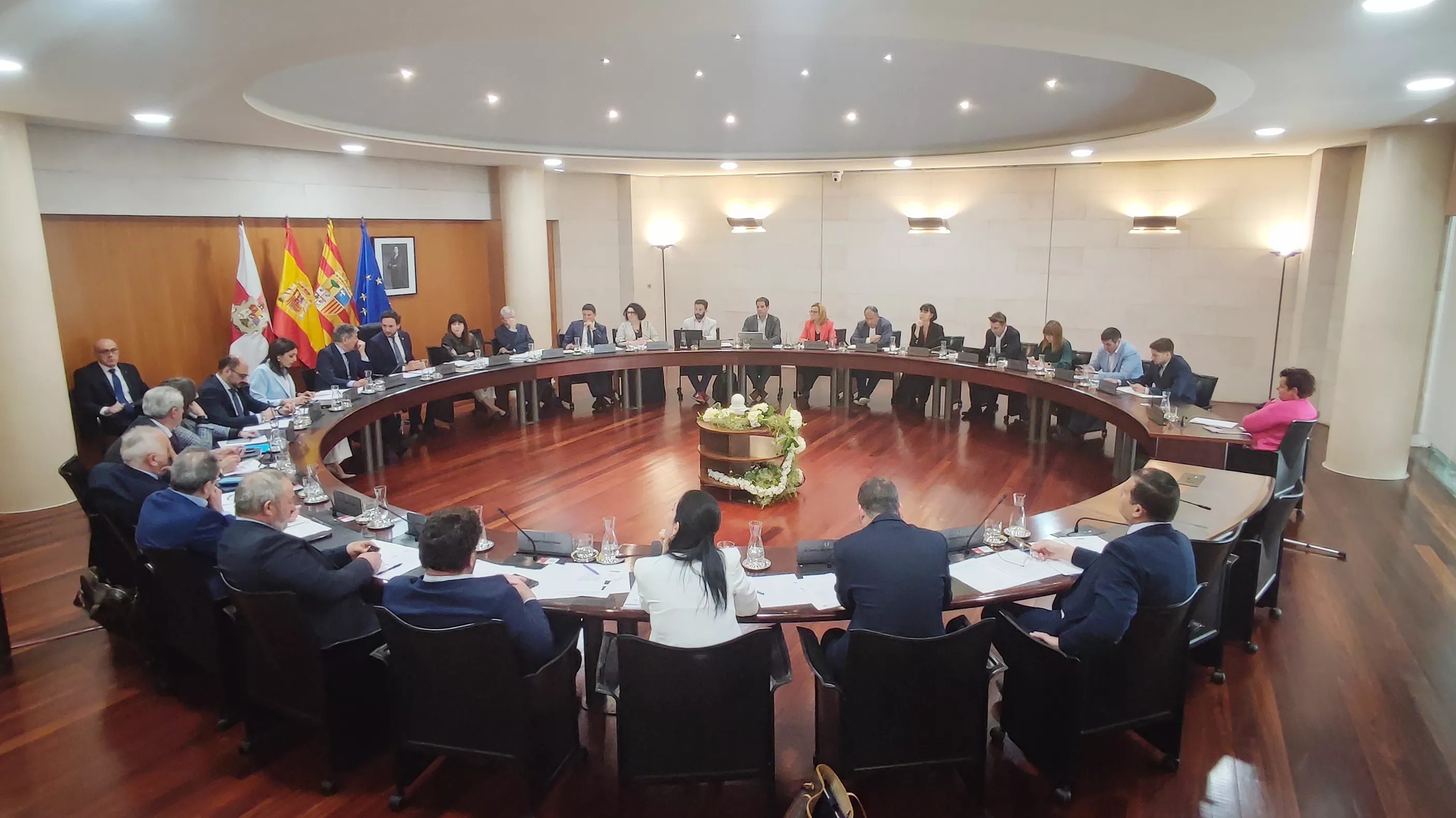 Imagen del pleno de abril de la Diputación Provincial de Huesca.