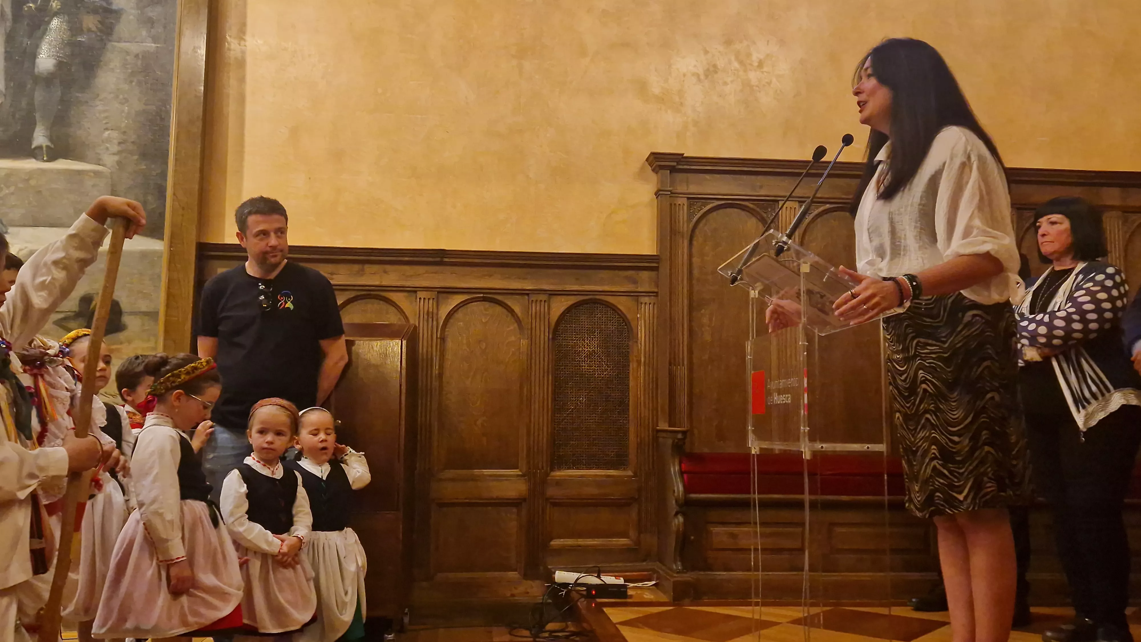  Recepción en el Ayuntamiento. IX Encuentro Nacional de Escuelas de Folklore José Rodrigo. Foto Myriam Martínez 