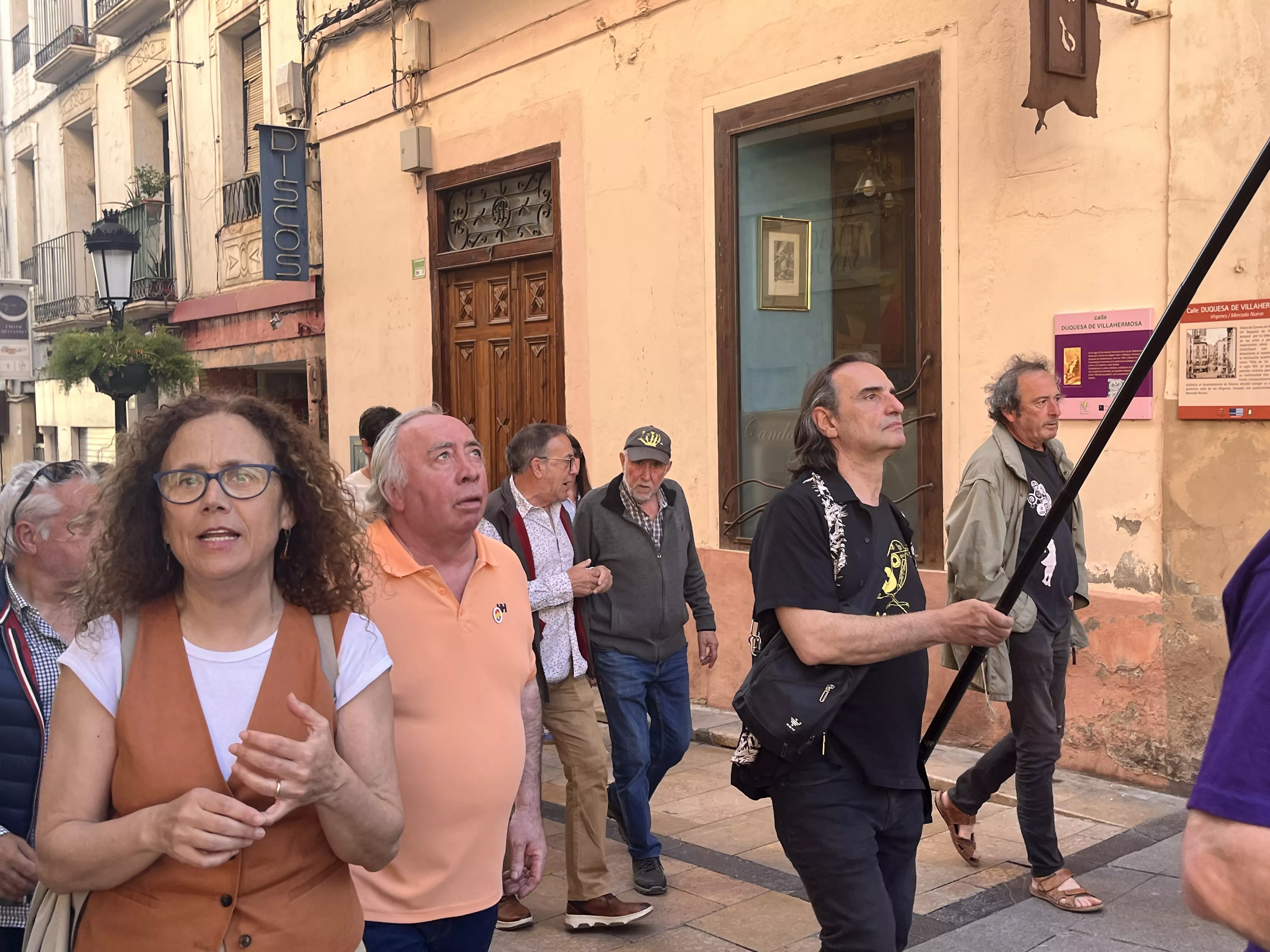 Manifestación en Huesca para celebrar el aniversario de la Segunda República. Foto Mercedes Manterola