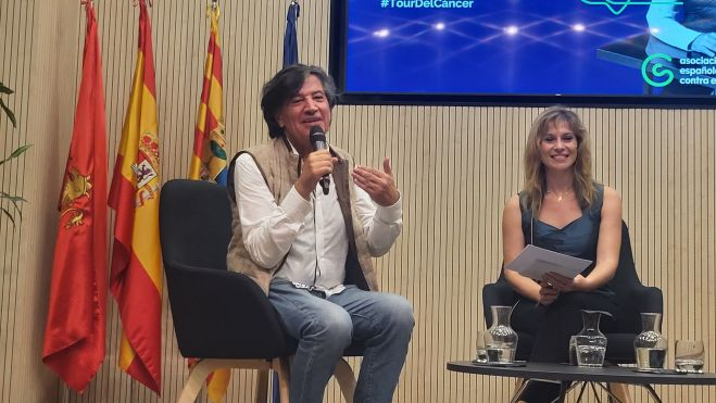 López-Otín aportó numerosos datos científicos y humanísticos a su conferencia. Foto Myriam Martínez