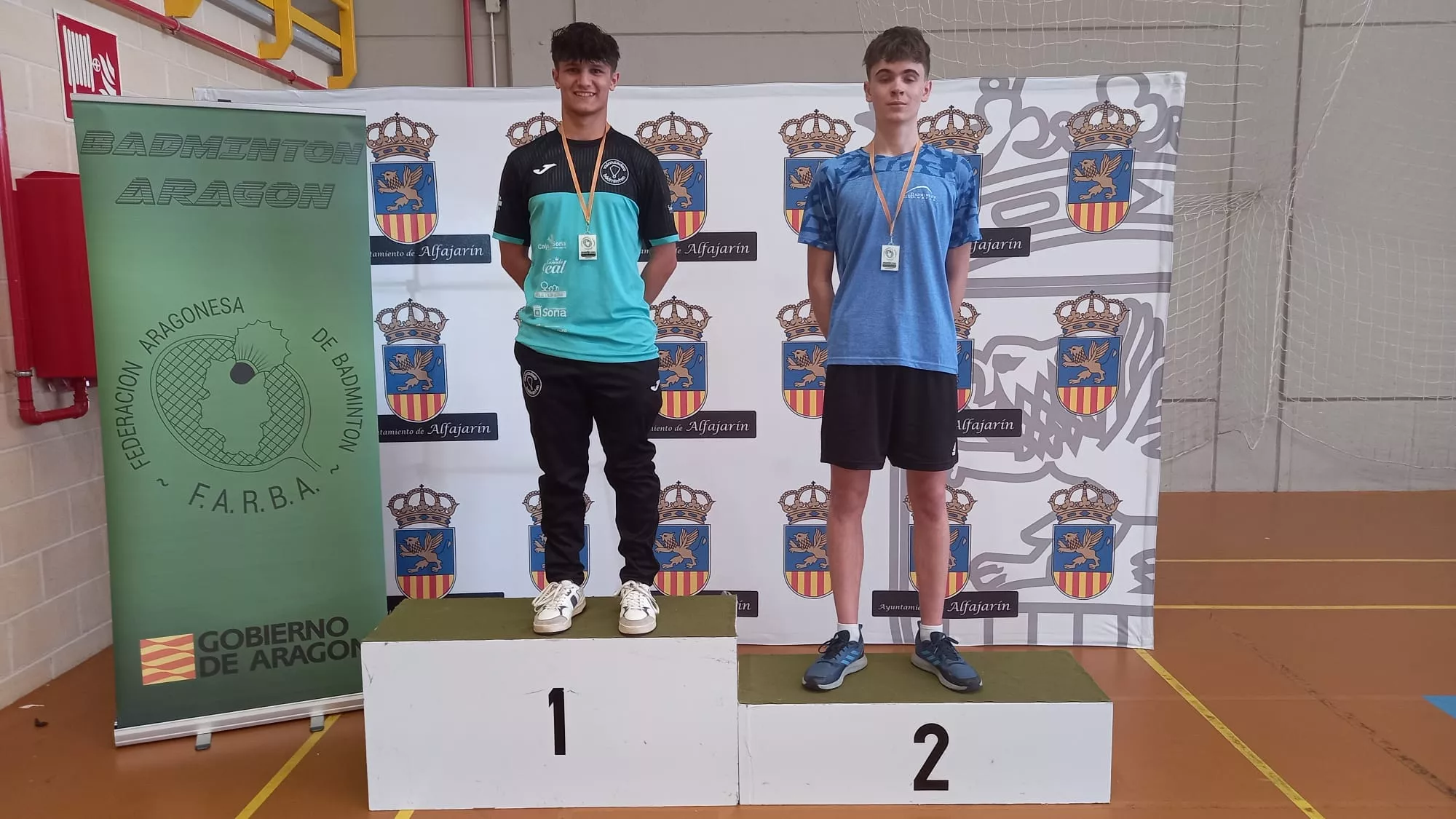 Podios del CB Binéfar en Alfajarín