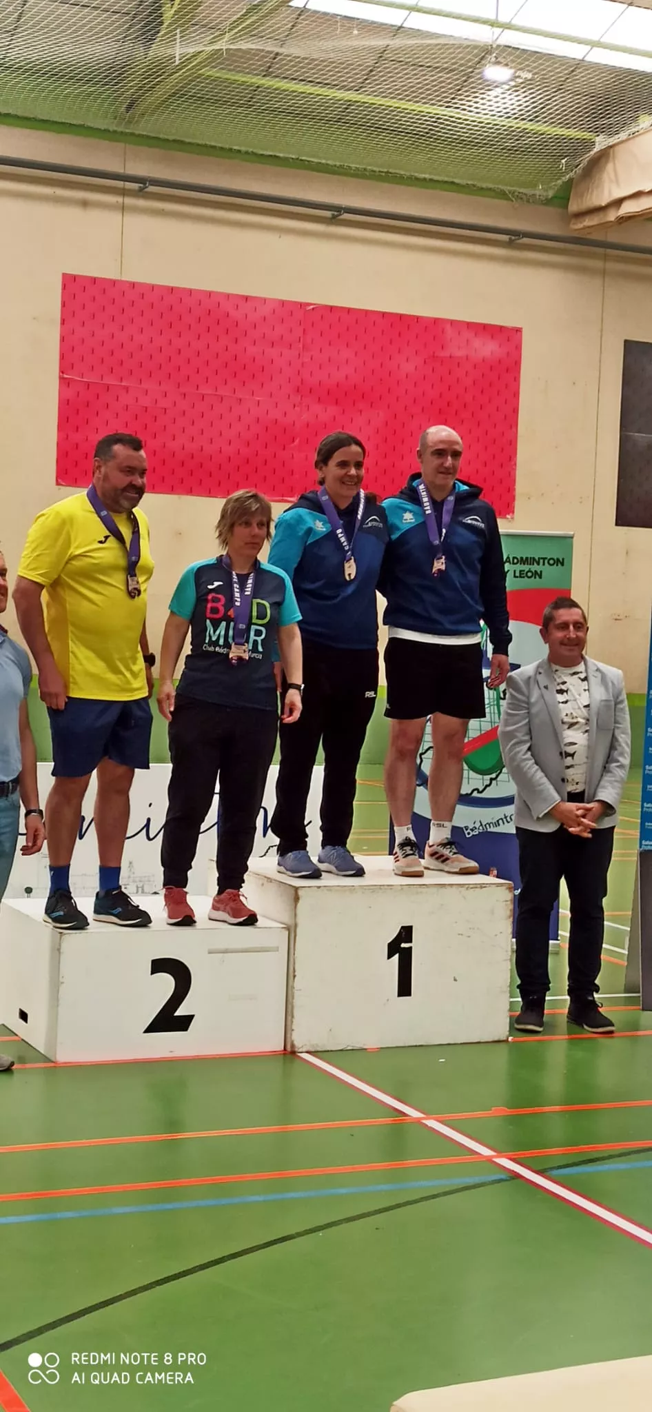 Marco Foj, campeones dobles mixto