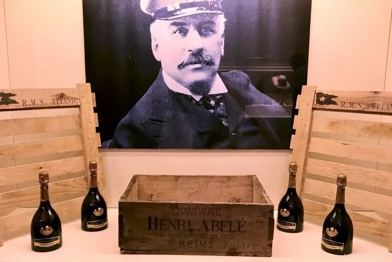 Botellas de champán conmemorativas de Henri Abelé por el Titanic