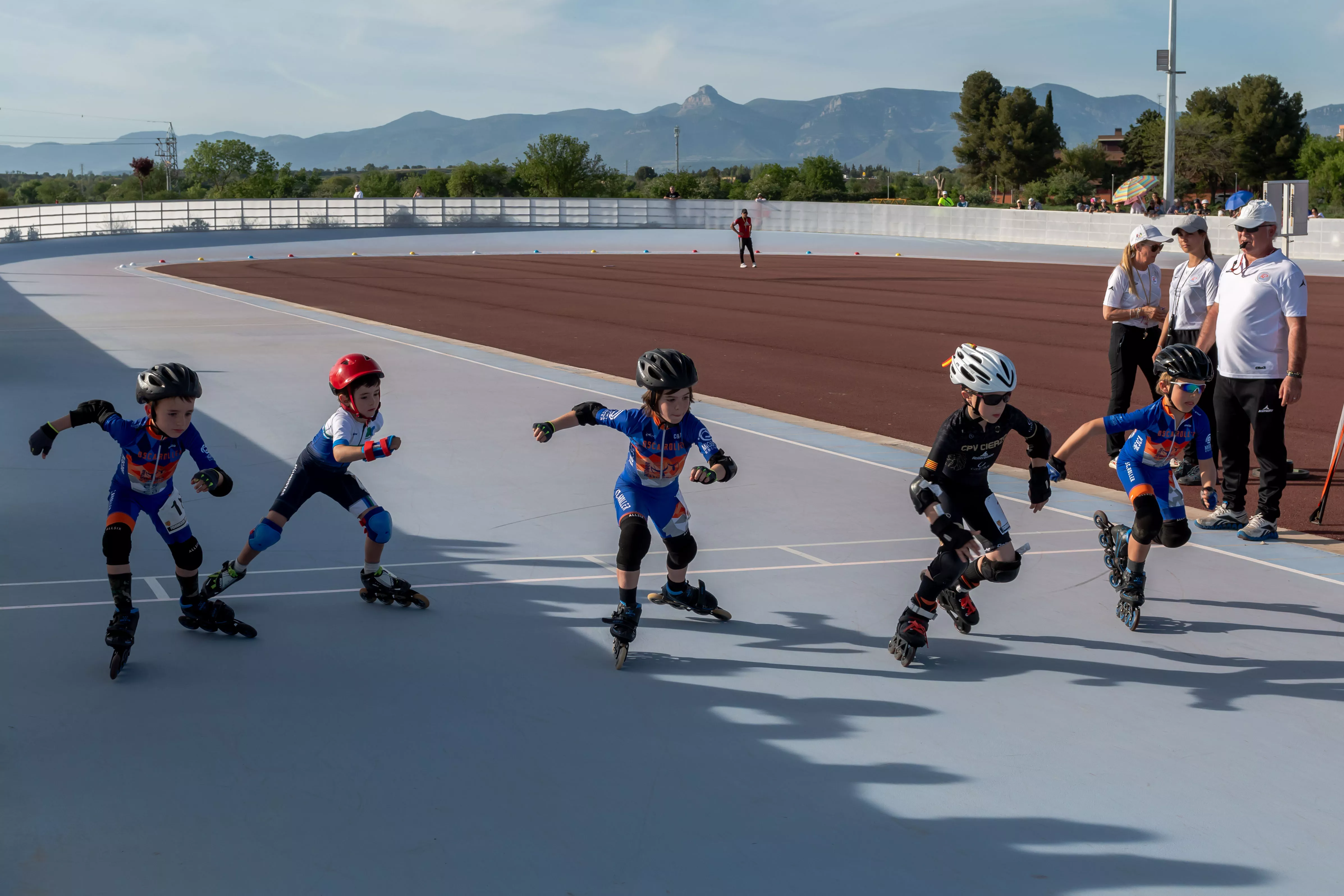 Salida prueba prebenjamín en pista