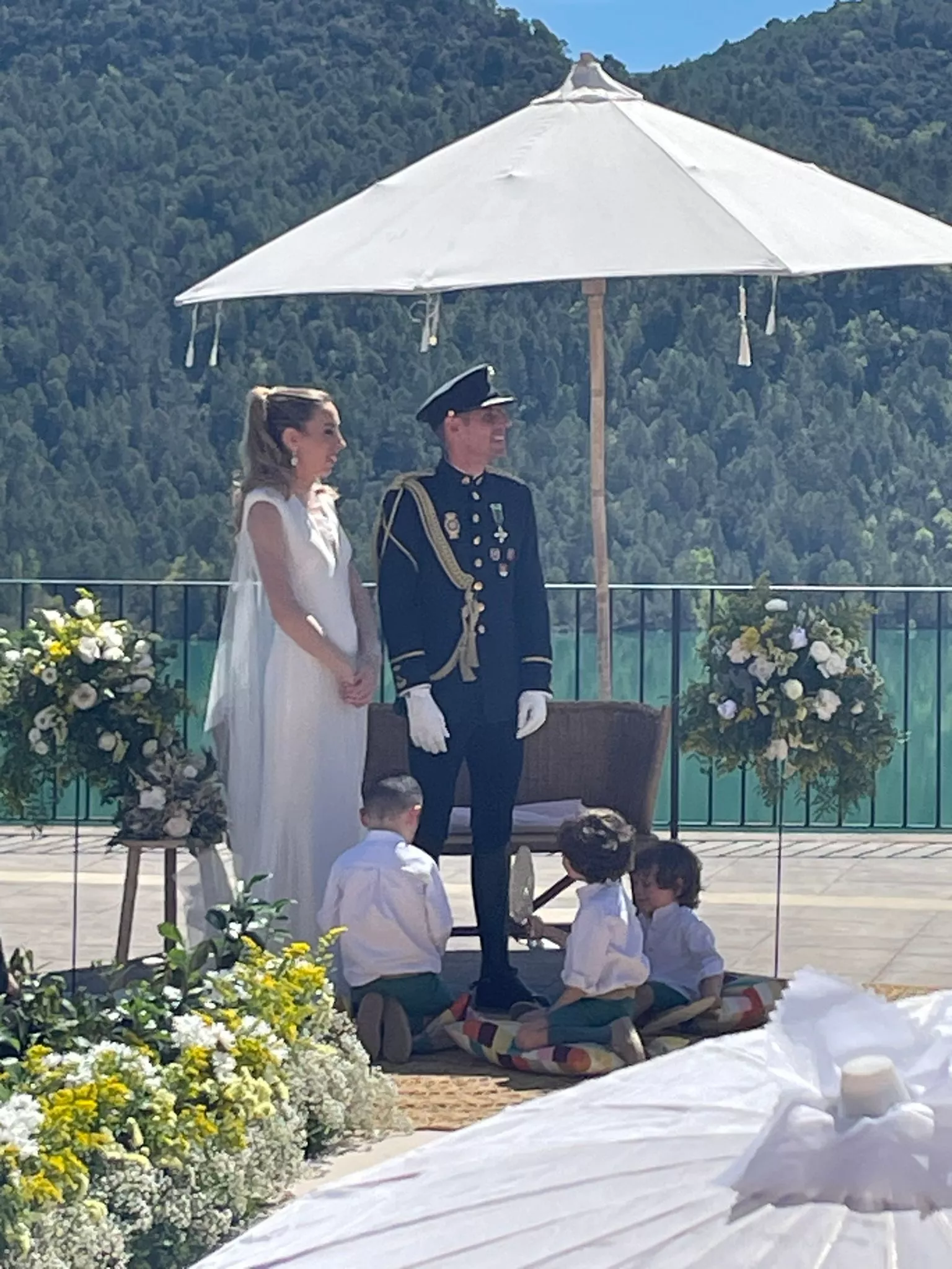 Élian Périz con Marcos Fernández durante la ceremonia.