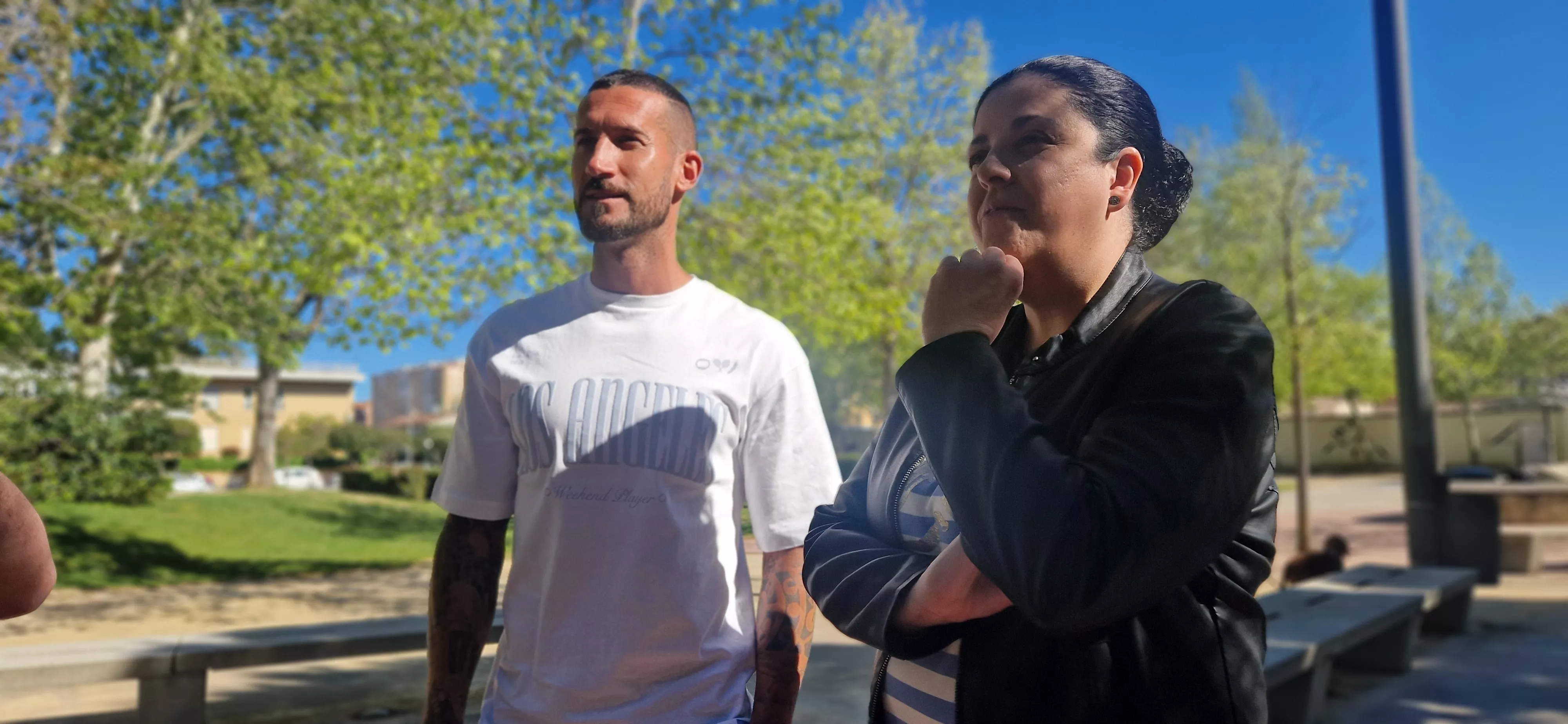  Campaña ¡Huesca, sí se puede! con Óscar Sielva y Rafa Tresaco. Foto Myriam Martínez