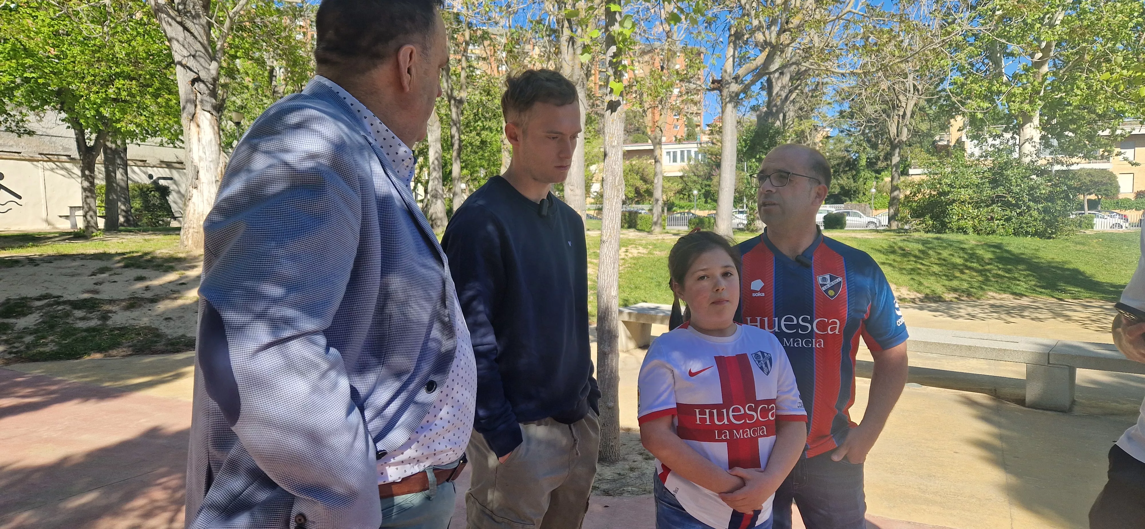  Campaña ¡Huesca, sí se puede! con Óscar Sielva y Rafa Tresaco. Foto Myriam Martínez