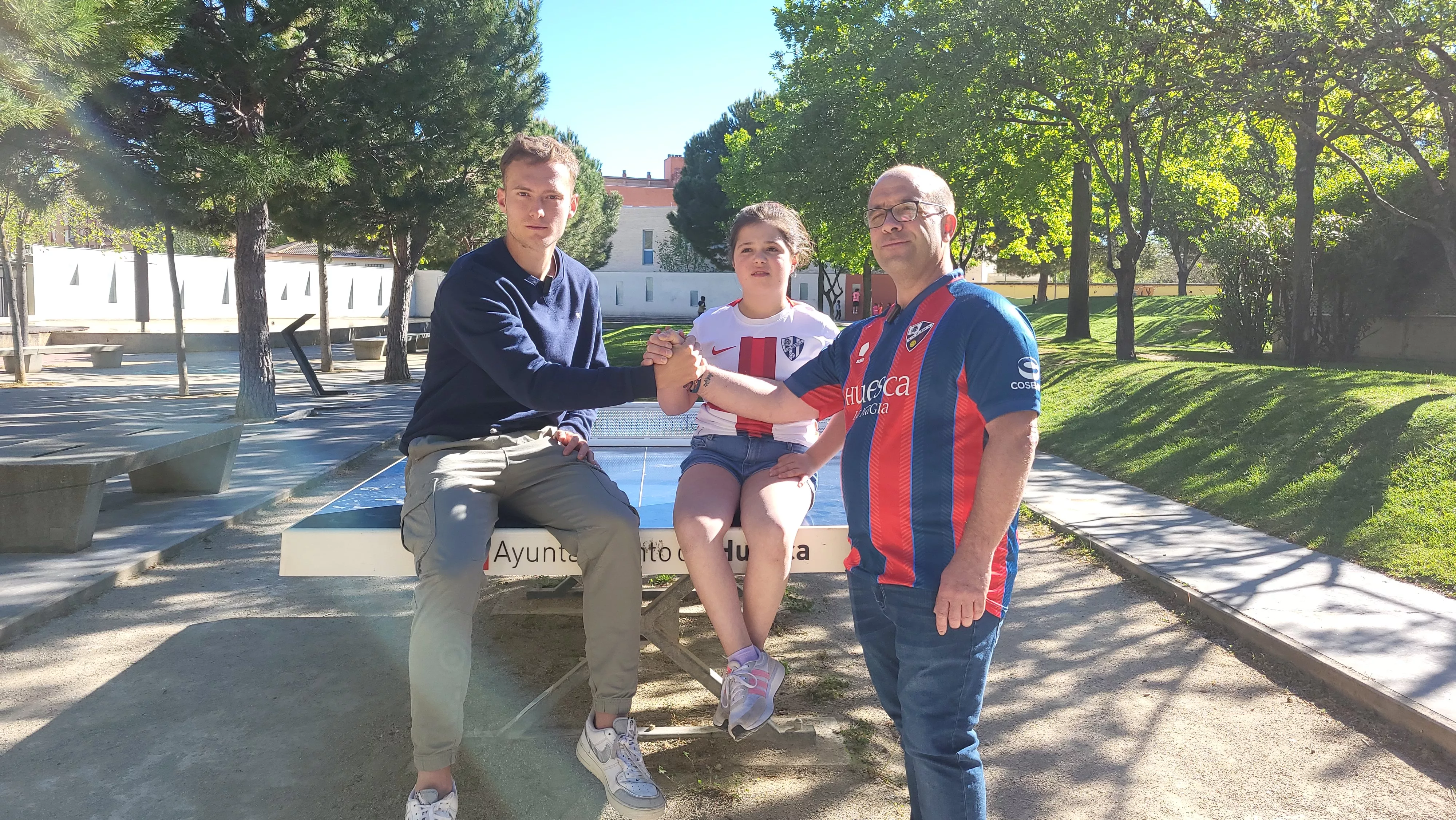  Campaña ¡Huesca, sí se puede! con Óscar Sielva y Rafa Tresaco. Foto Myriam Martínez