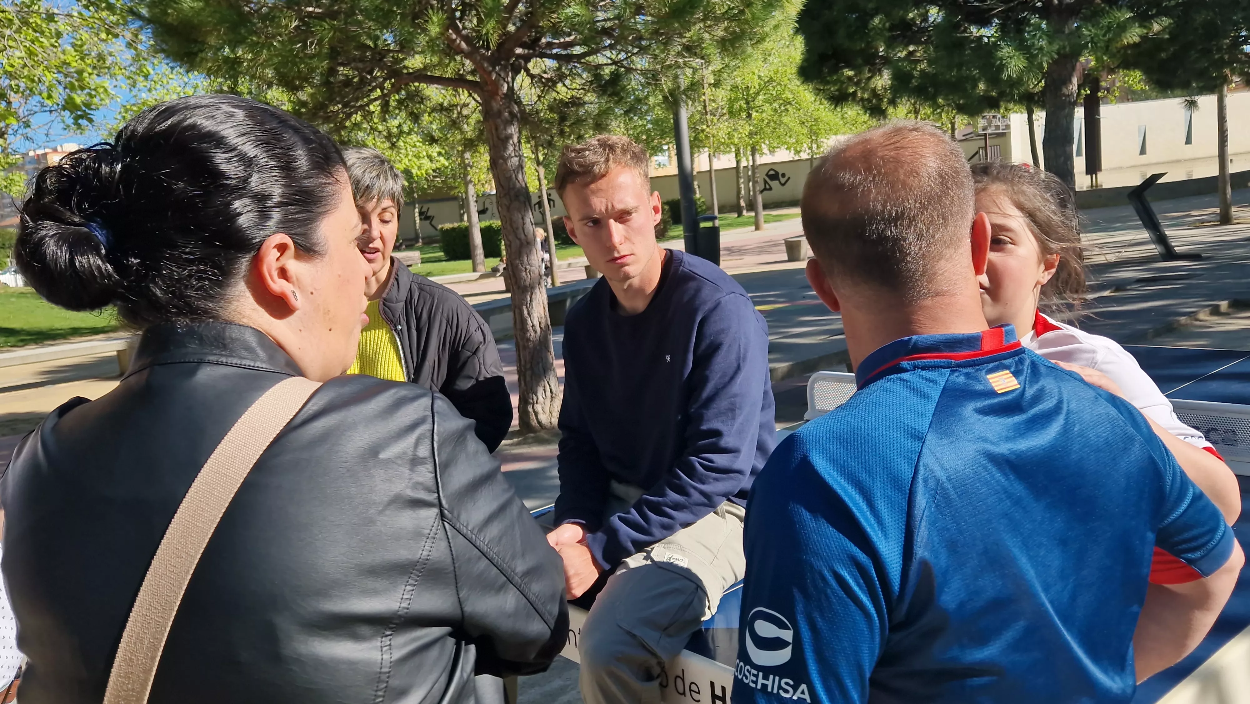  Campaña ¡Huesca, sí se puede! con Óscar Sielva y Rafa Tresaco. Foto Myriam Martínez