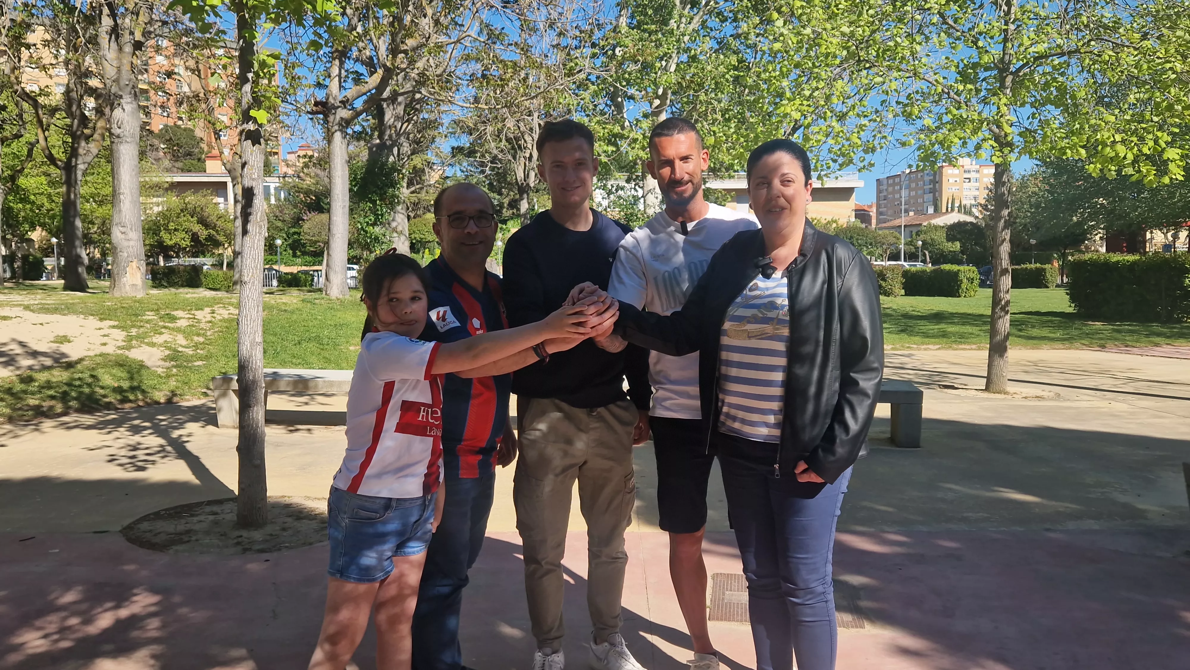  Campaña ¡Huesca, sí se puede! con Óscar Sielva y Rafa Tresaco. Foto Myriam Martínez