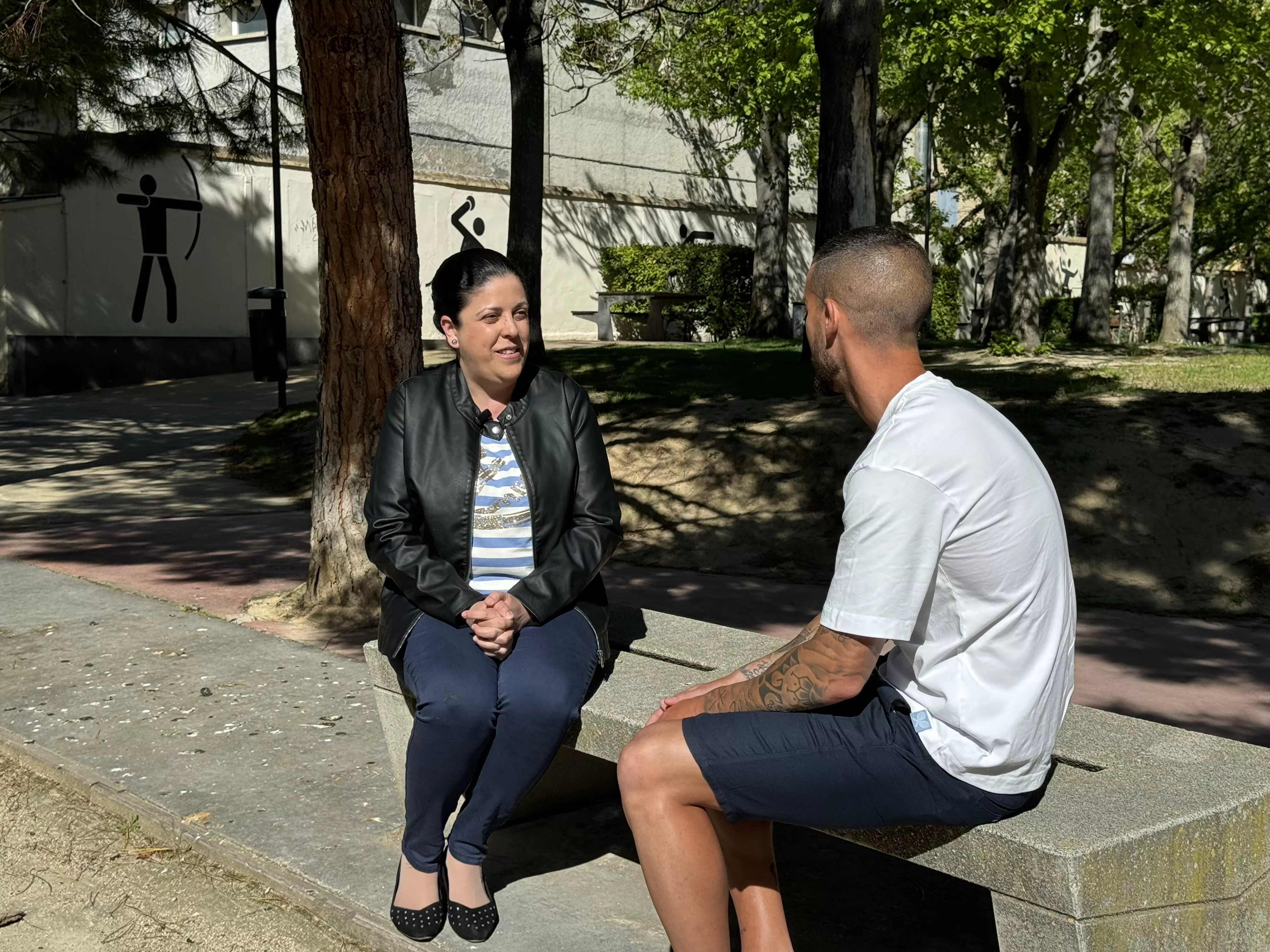  Campaña ¡Huesca, sí se puede! con Óscar Sielva y Rafa Tresaco. Foto Moisés Quintero