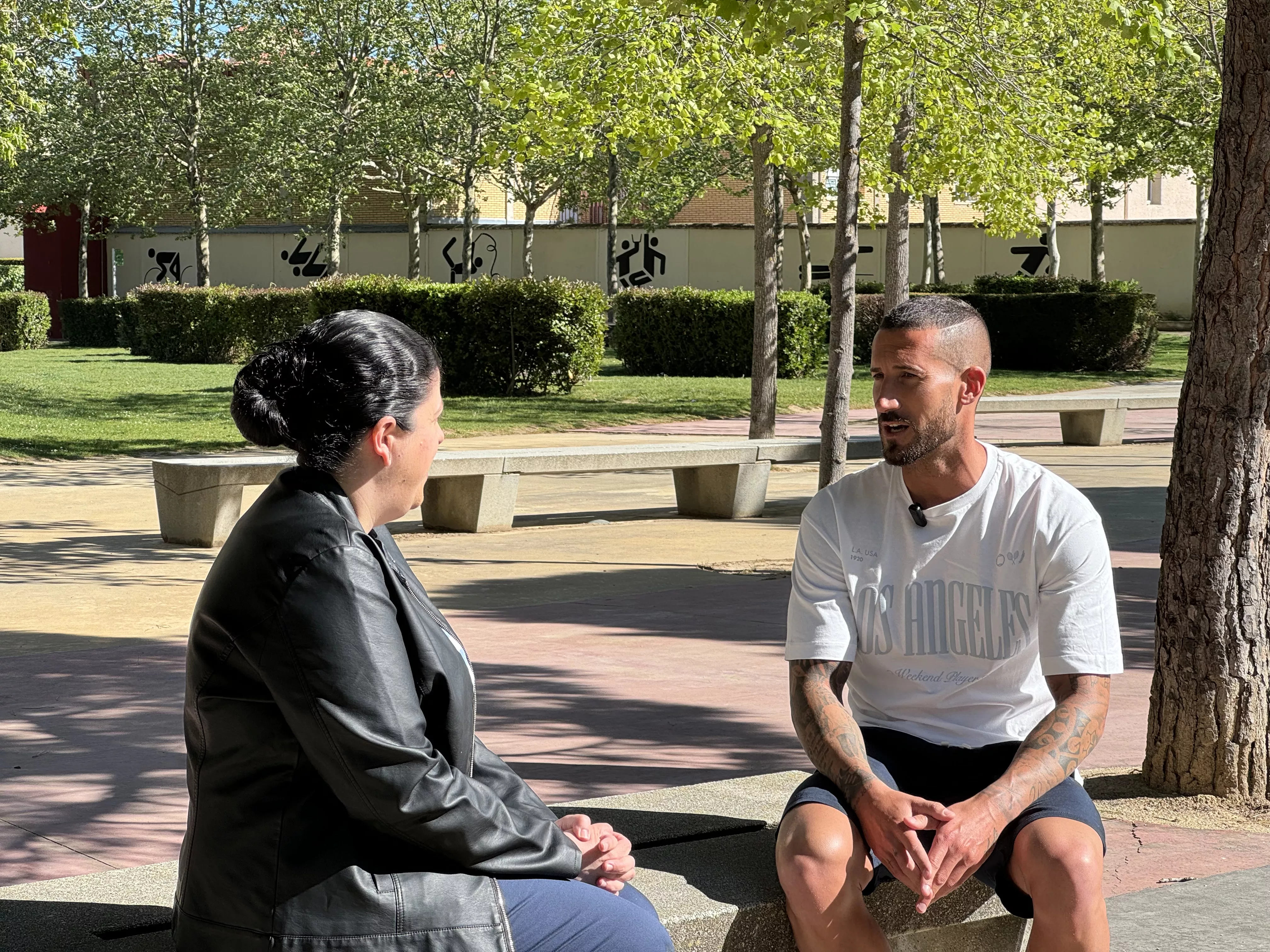  Campaña ¡Huesca, sí se puede! con Óscar Sielva y Rafa Tresaco. Foto Moisés Quintero