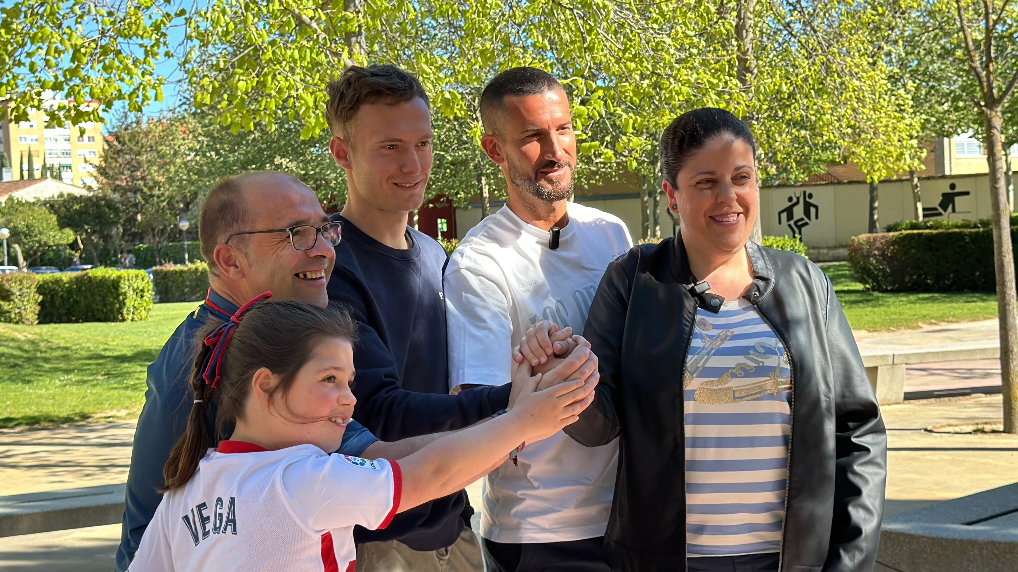  Campaña ¡Huesca, sí se puede! con Óscar Sielva y Rafa Tresaco. Foto Moisés Quintero