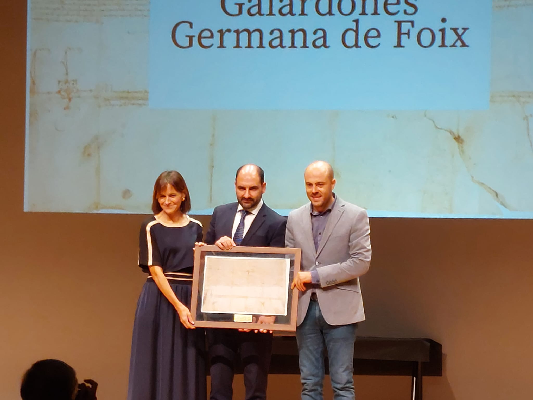 Natalia Gracia, Fernando Torres y Javier Matinero.