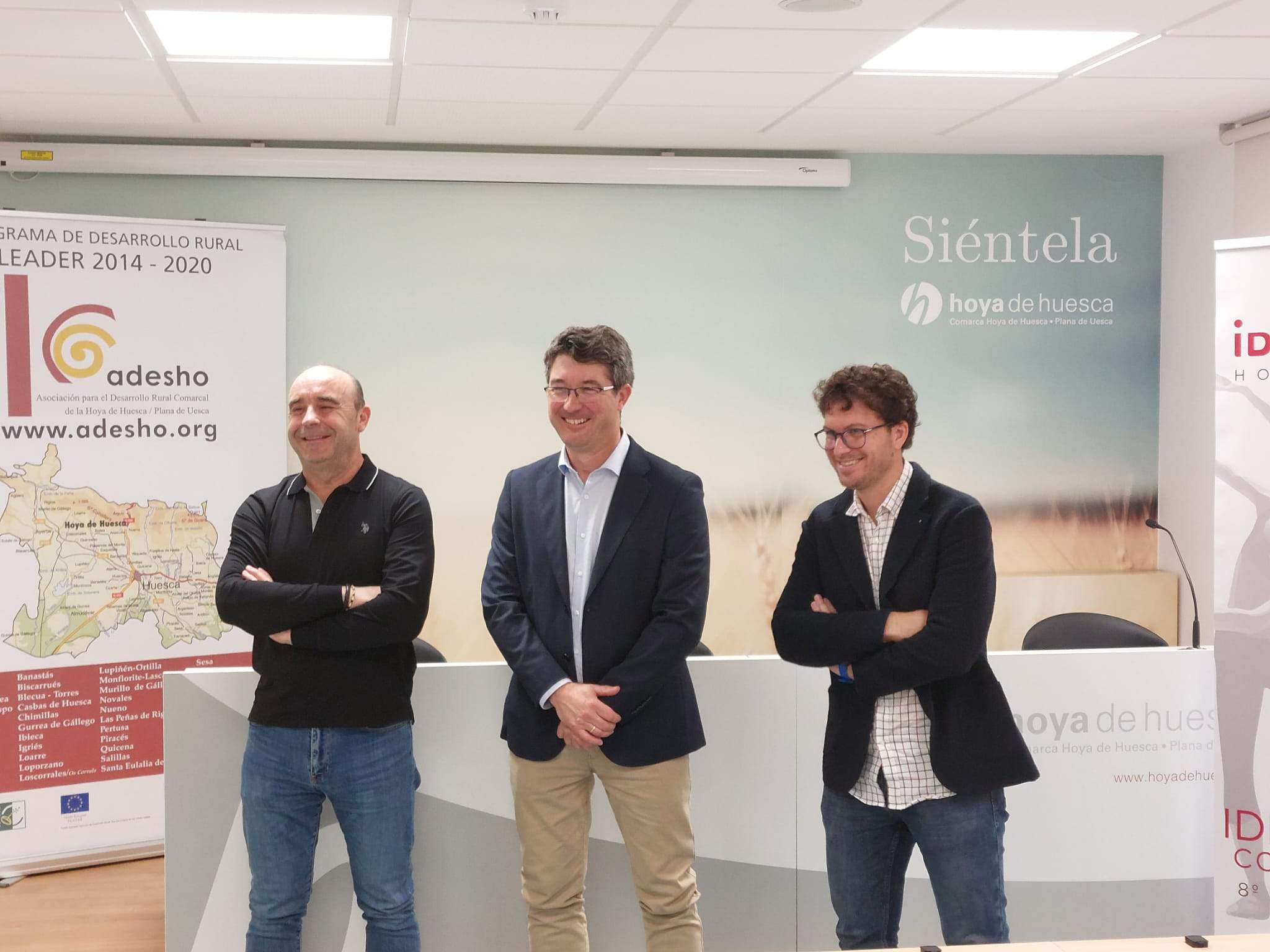 José Luis Gállego, Sergio Moreu y Chema Paraled.