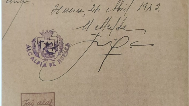 Licencia de apertura del Jai Alai de 1942