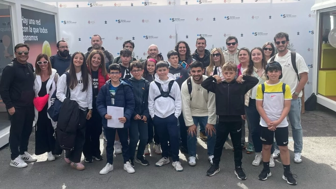 Tenis: CT Zoiti y CT Osca disfrutan de una jornada en el Torneo Conde Godó