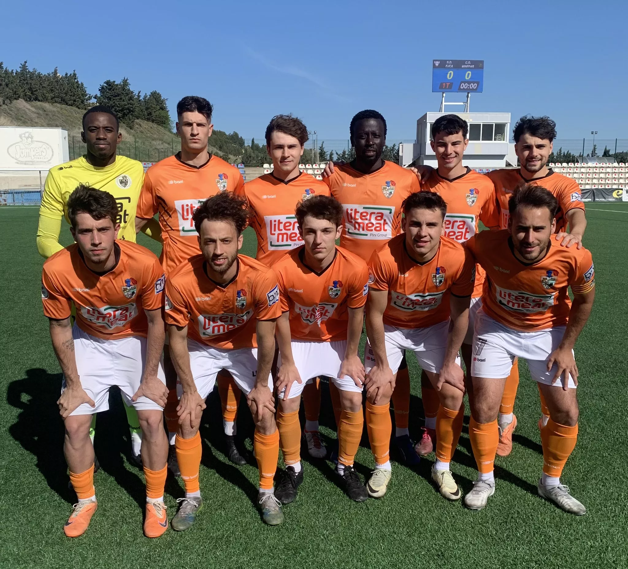 Once del Binéfar en Luchán ante el Ejea.