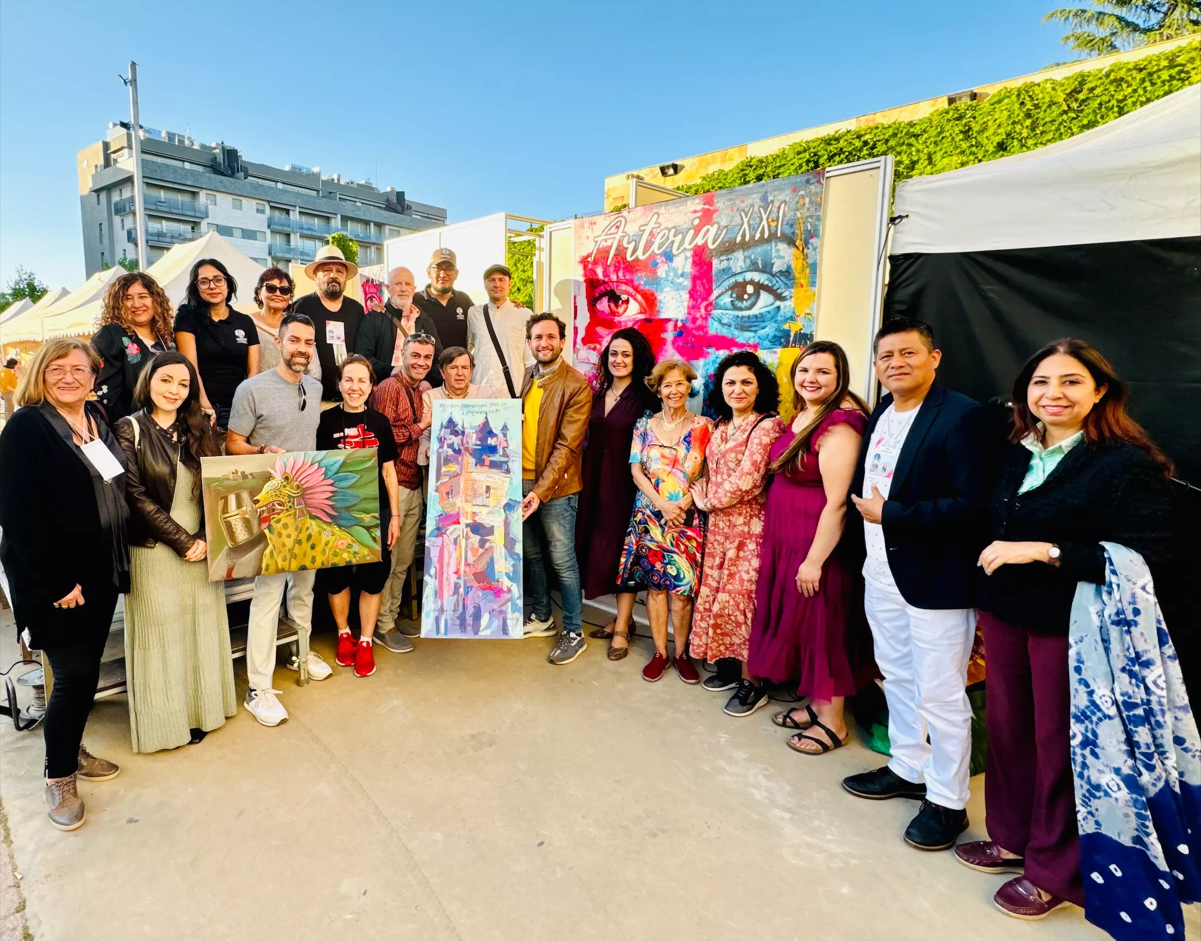 Foto de la clausura de la Feria Arteria en Monzón