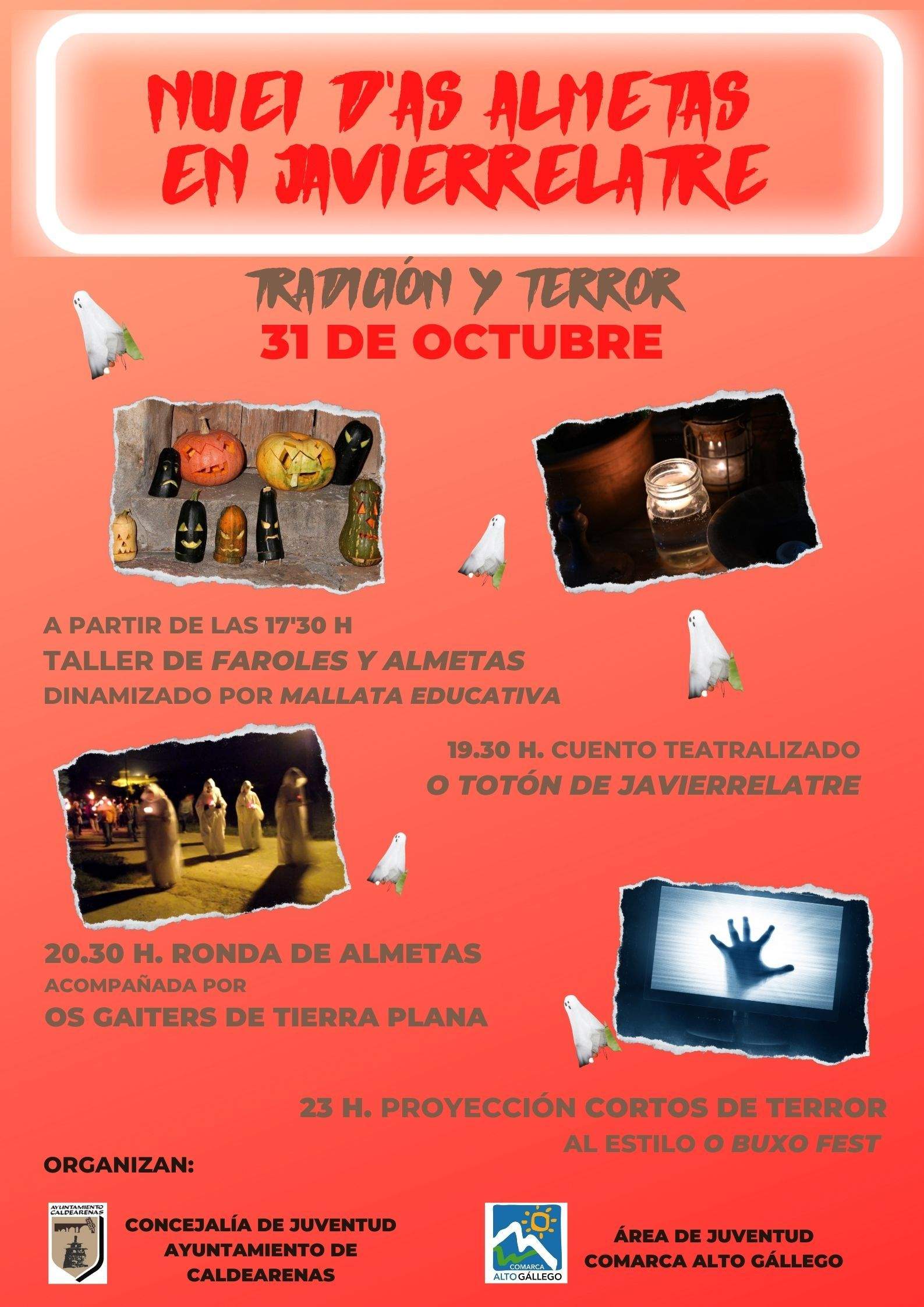 Cartel que anuncia la jornada en Javierrelatre