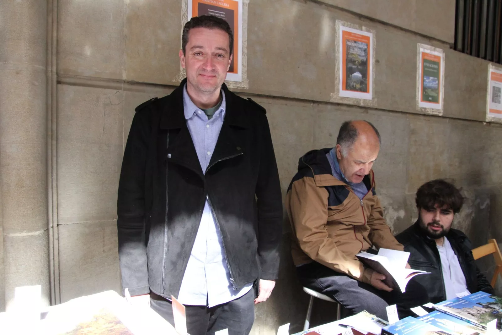 Cristian Laglera. Día del Libro en Huesca. Foto Carlos Neofato 