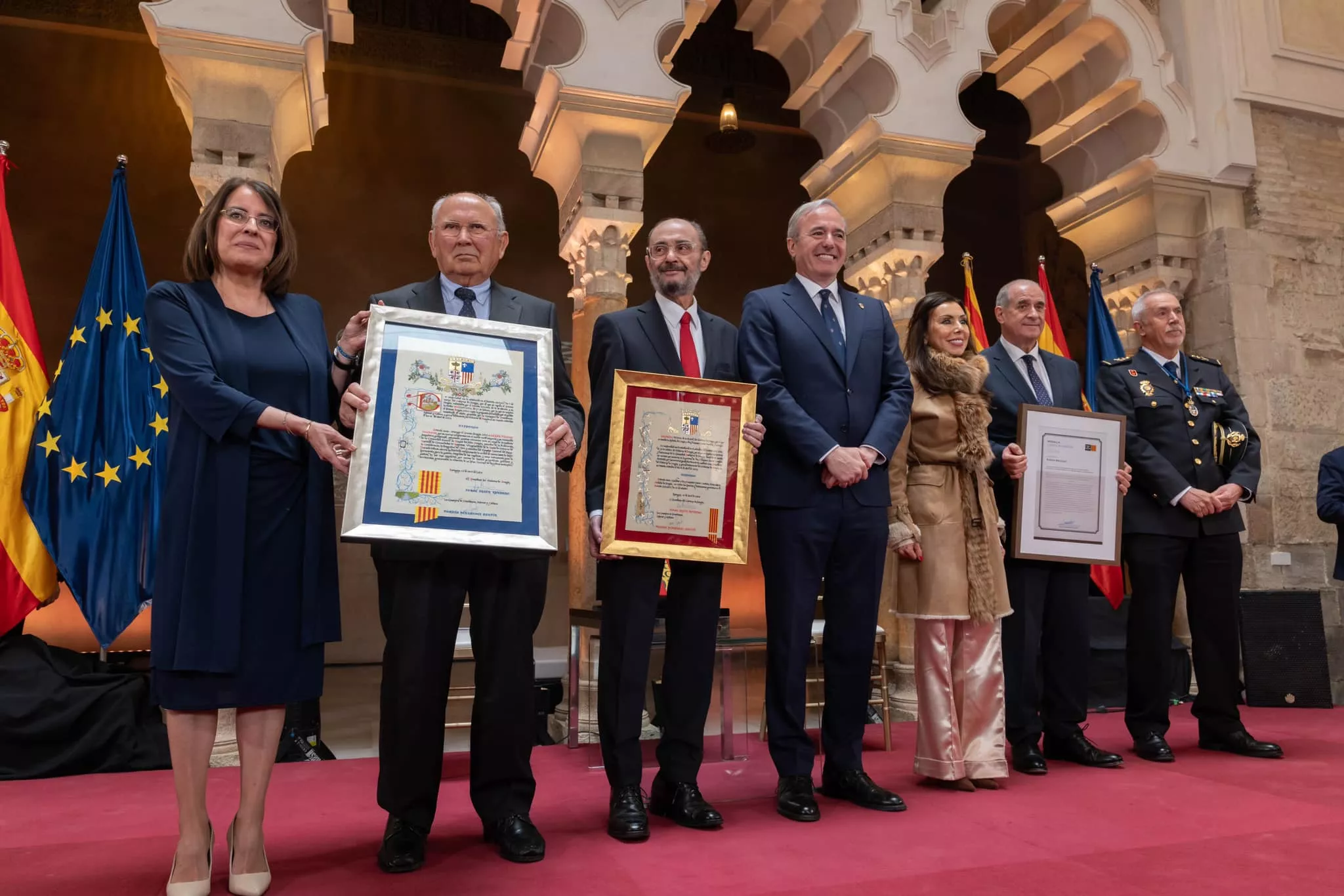Celebración del Día de Aragón en el Palacio de la Aljafería de Zaragoza.