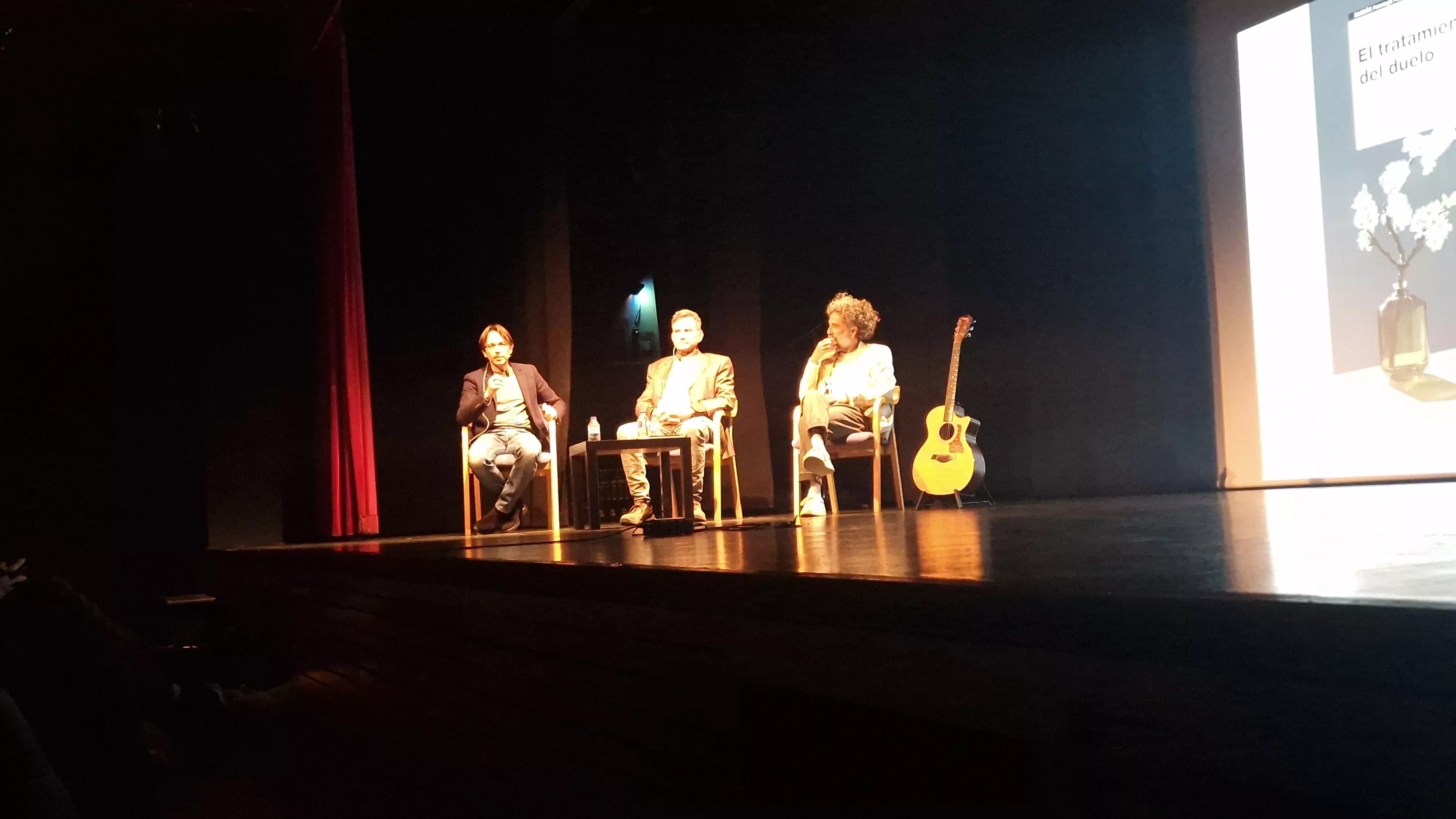 Javier Olivera, Alberto Gabarre y Raúl Usieto "Pécker". Foto Myriam Martínez
