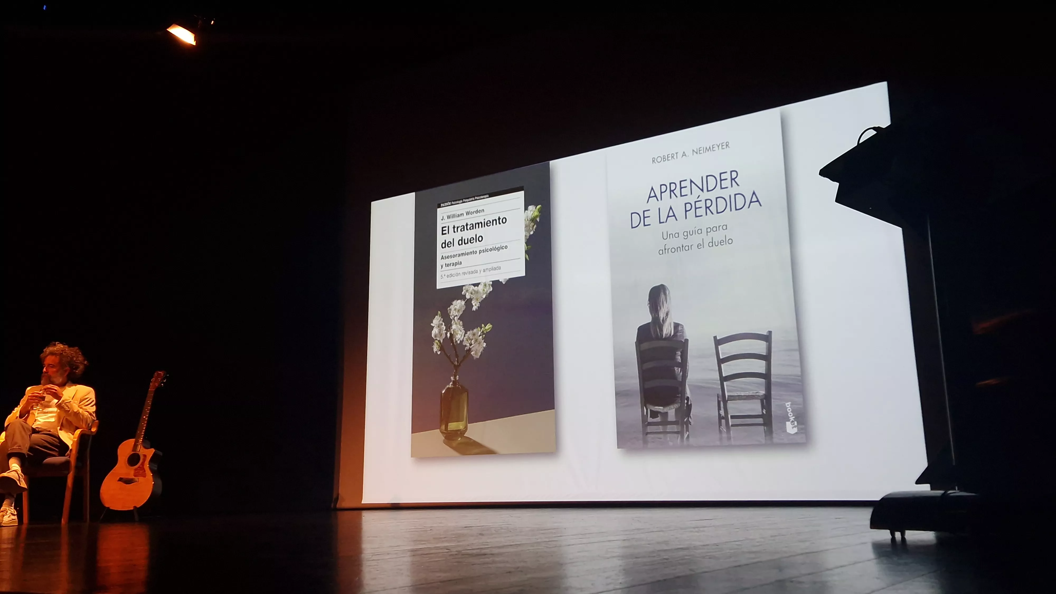 Charla de Javier Olivera, Raúl Usieto "Pécker" y Alberto Gabarre sobre "duelos prohibidos". Foto Myriam Martínez