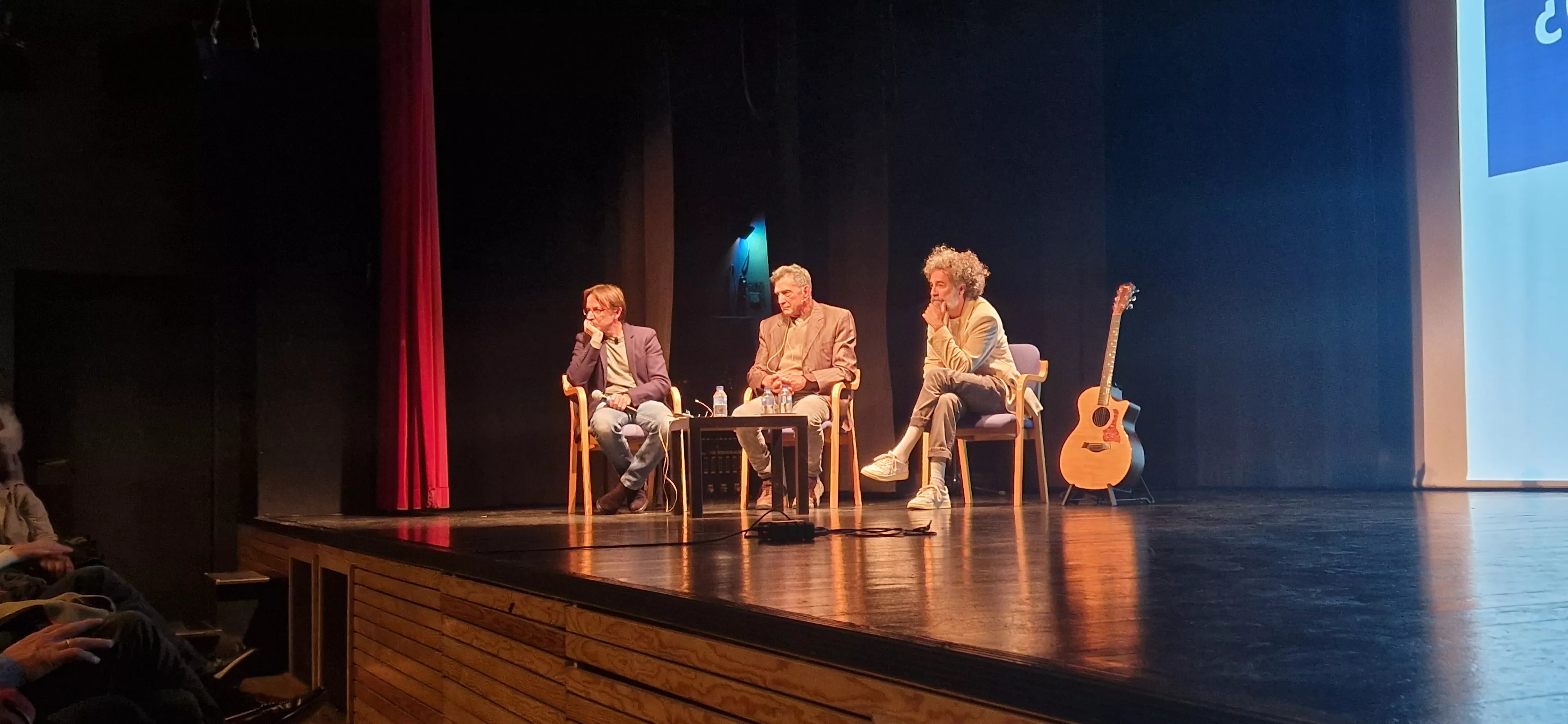Javier Olivera, Alberto Gabarre y Raúl Usieto "Pécker". Foto Myriam Martínez
