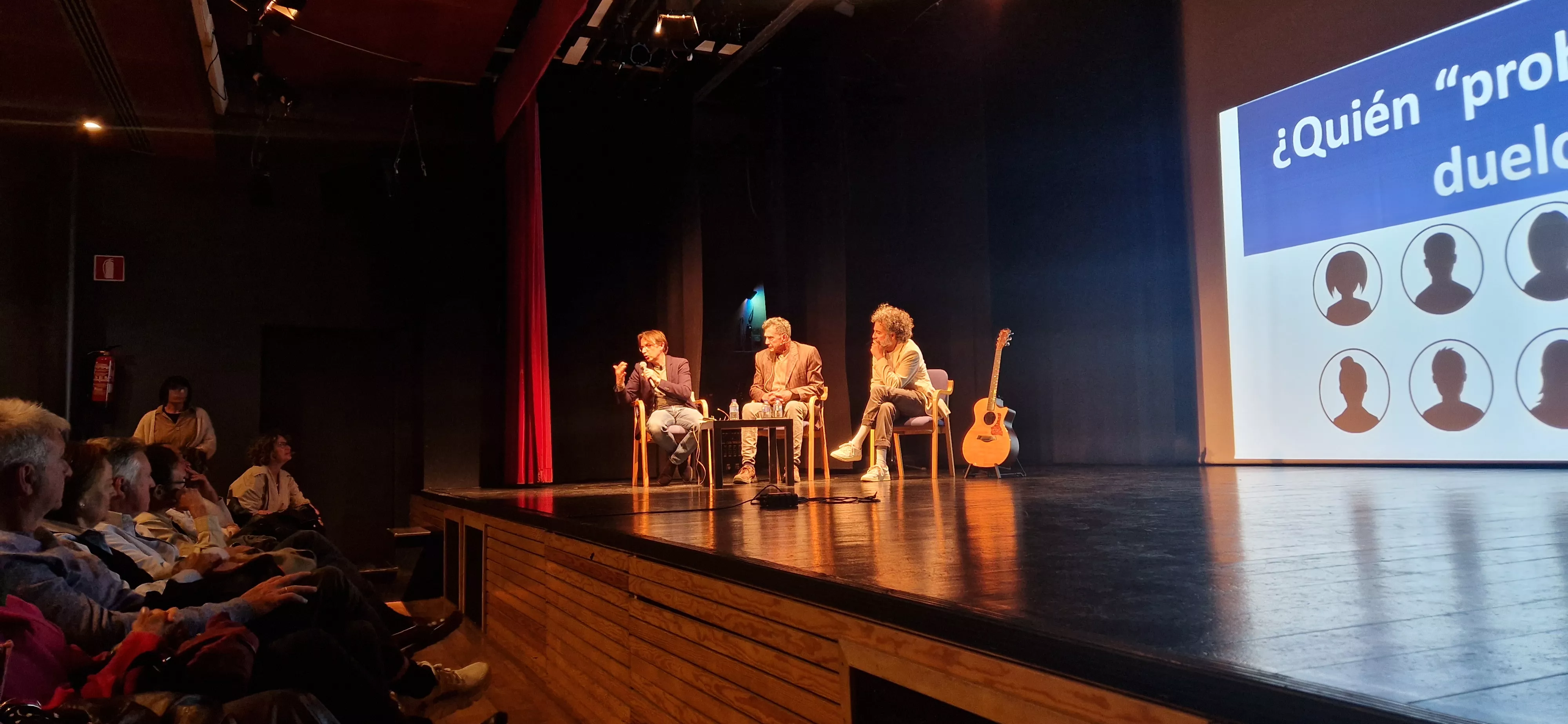 Alberto Gabarre, Raúl Usieto "Pécker" y Javier Olivera. Foto Myriam Martínez