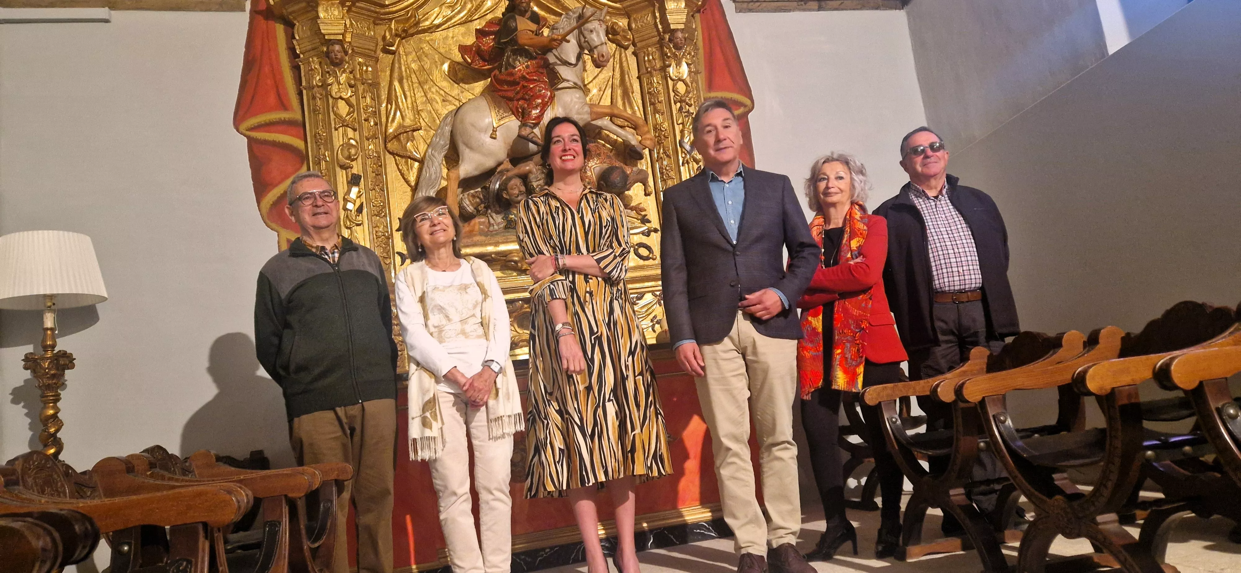 Juan Antonio Garcés, Conchita Puyalto, Lorena Orduna, Ricardo Oliván, Concha Cuello y Antonio Auría. Foto Myriam Martínez