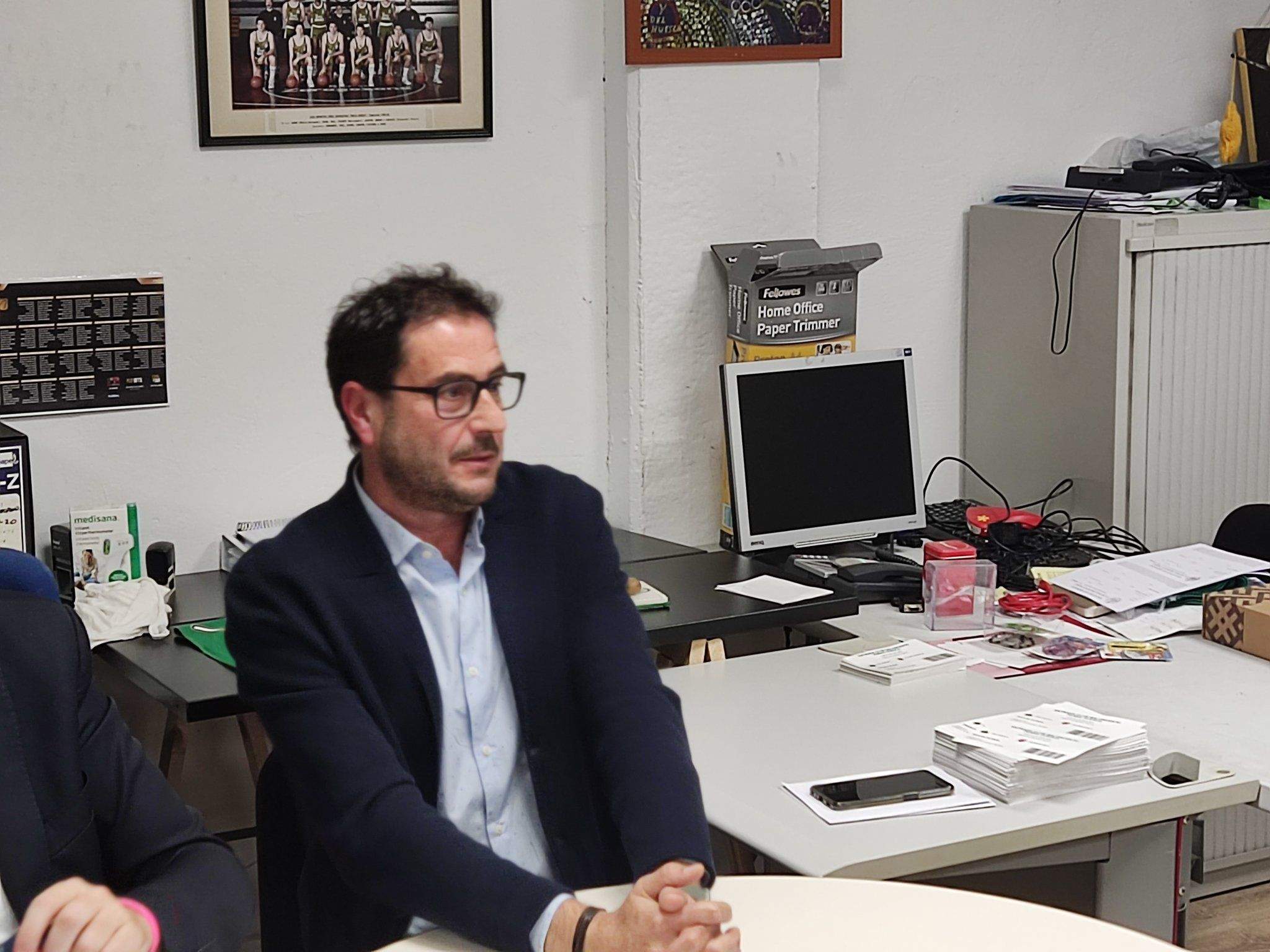 Fernando Lascorz, presidente del Club Baloncesto Peñas