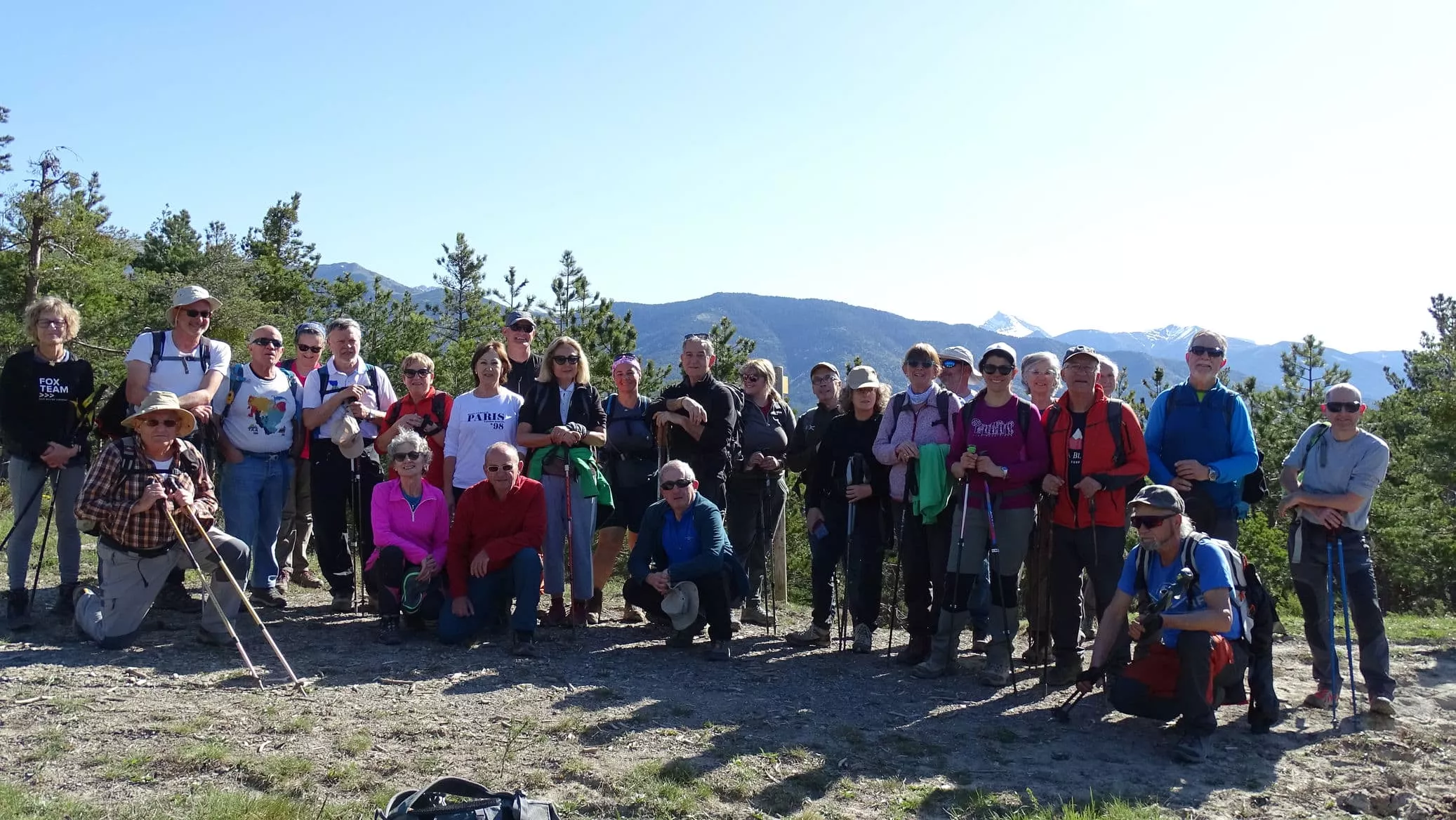 El grupo en la collada Foria. Foto Alfredo Zazo
