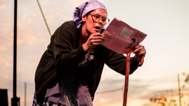 La actriz María Sancho presentando la varieté escénica del IV MAR Festival. Foto María Mateo La actriz María Sancho presentando la varieté escénica del IV MAR Festival. Foto María Mateo