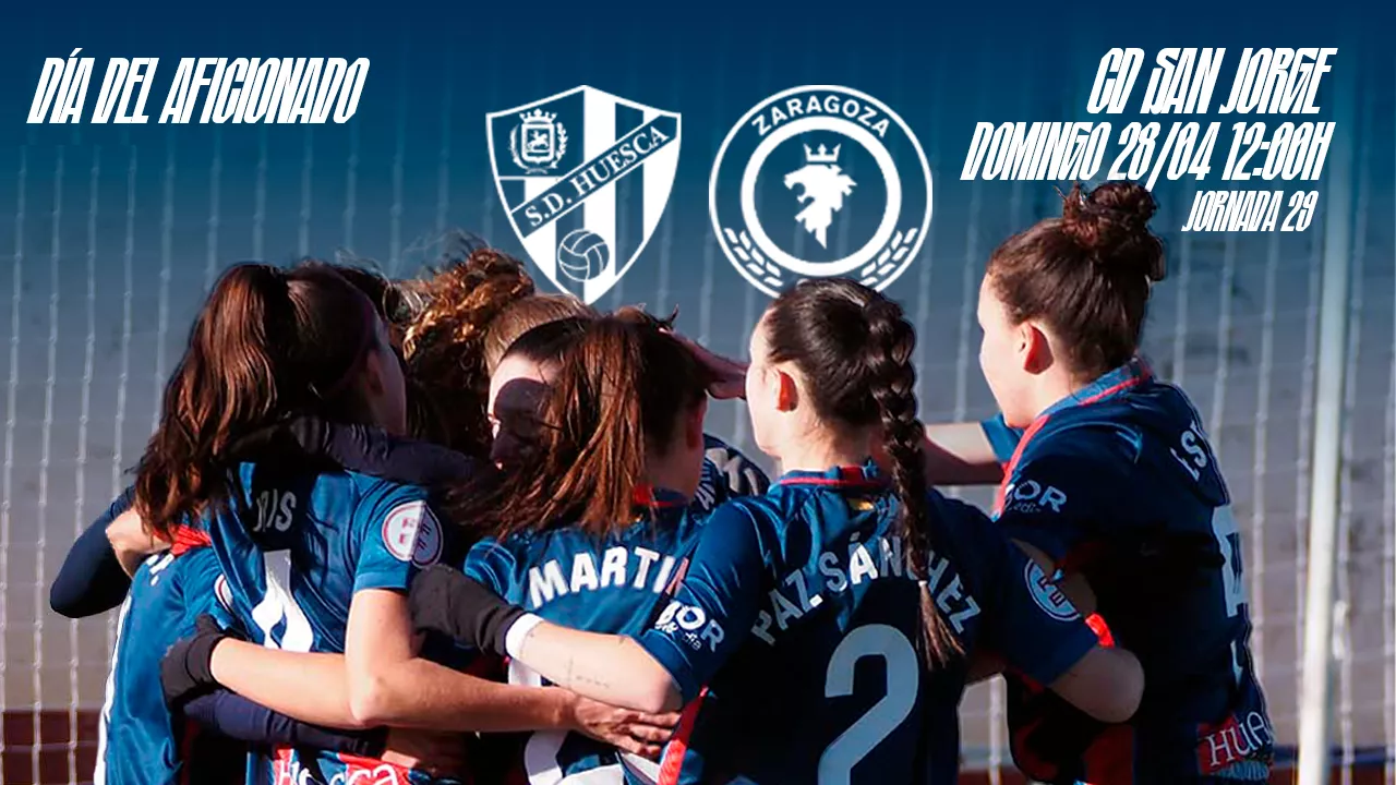 Cartel del Día del Aficionado de la Sociedad Deportiva Huesca