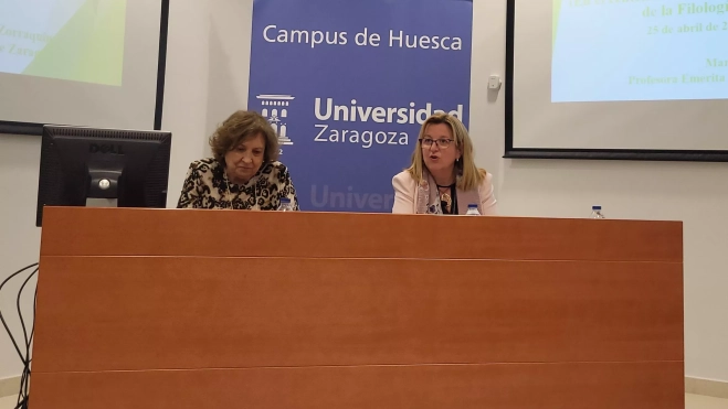 María Antonia Martín Zorraquino y Marta Liesa.