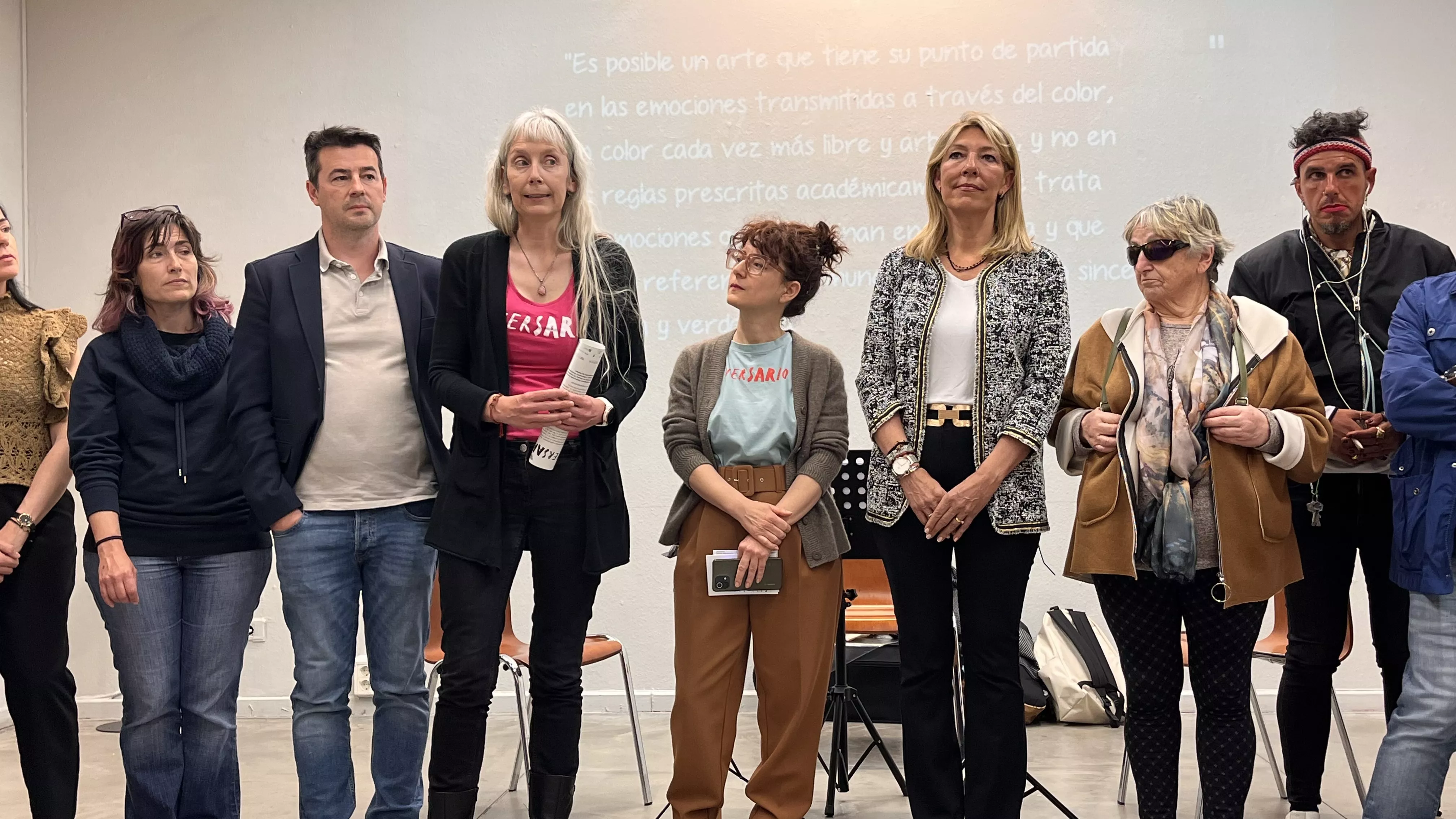 Inauguración de la exposición de las obras presentadas a Diversario 2024. Foto Mercedes Manterola