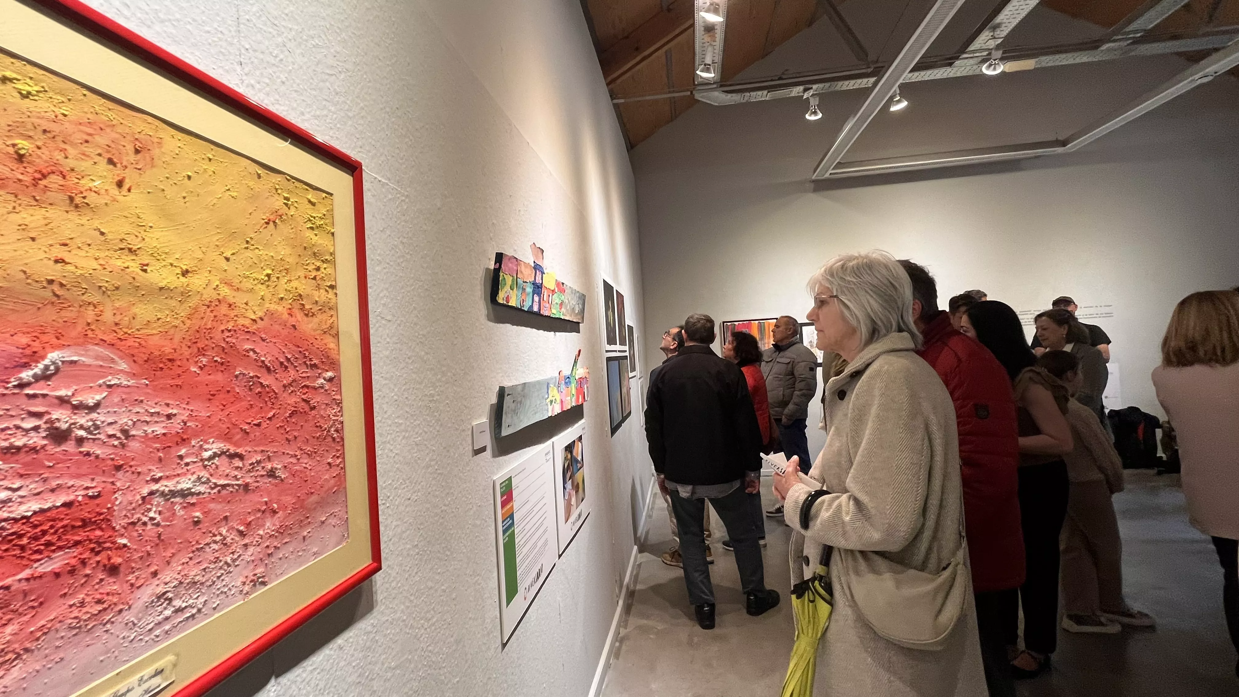 Inauguración de la exposición de las obras presentadas a Diversario 2024. Foto Mercedes Manterola