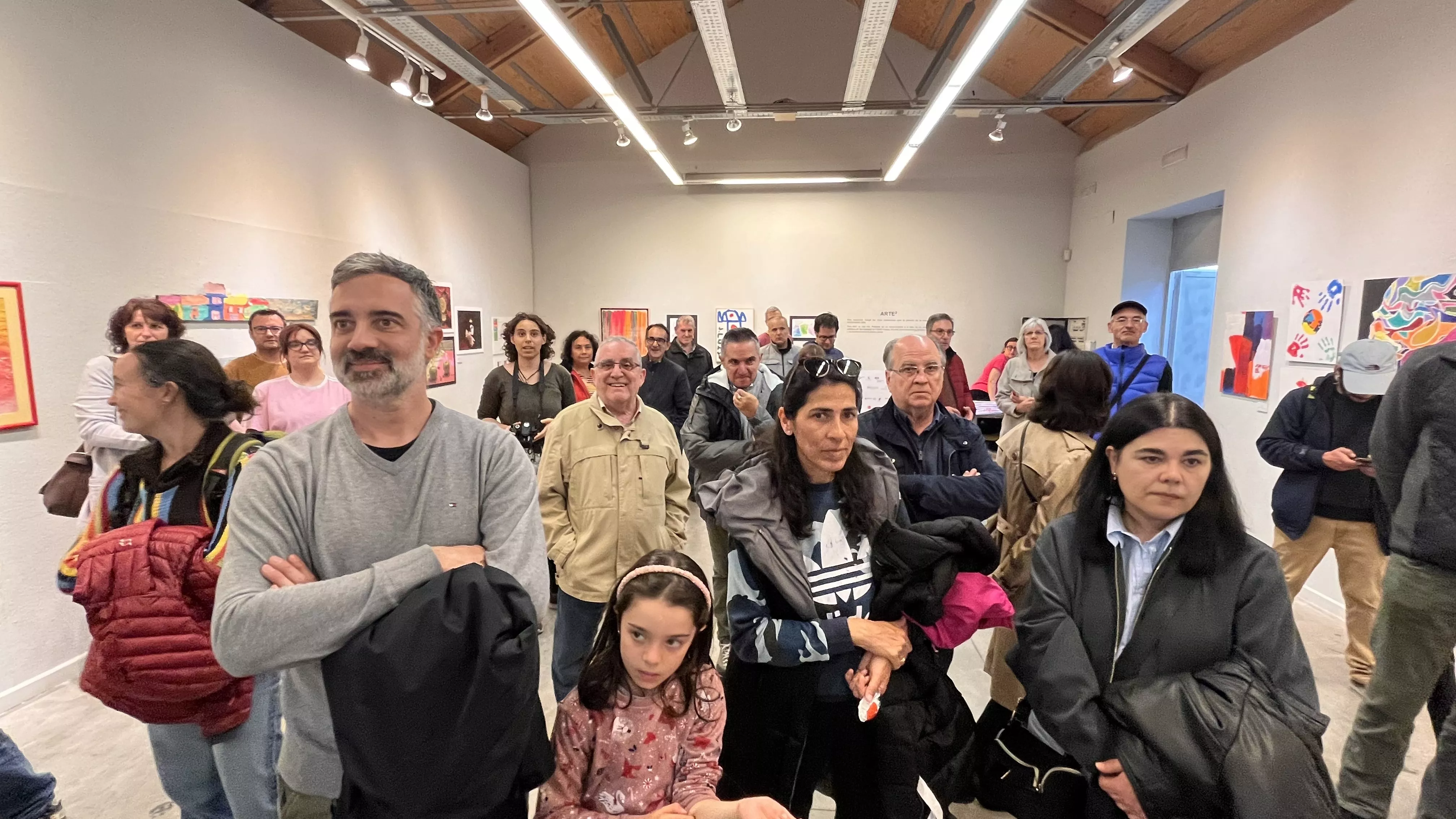 Inauguración de la exposición de las obras presentadas a Diversario 2024. Foto Mercedes Manterola