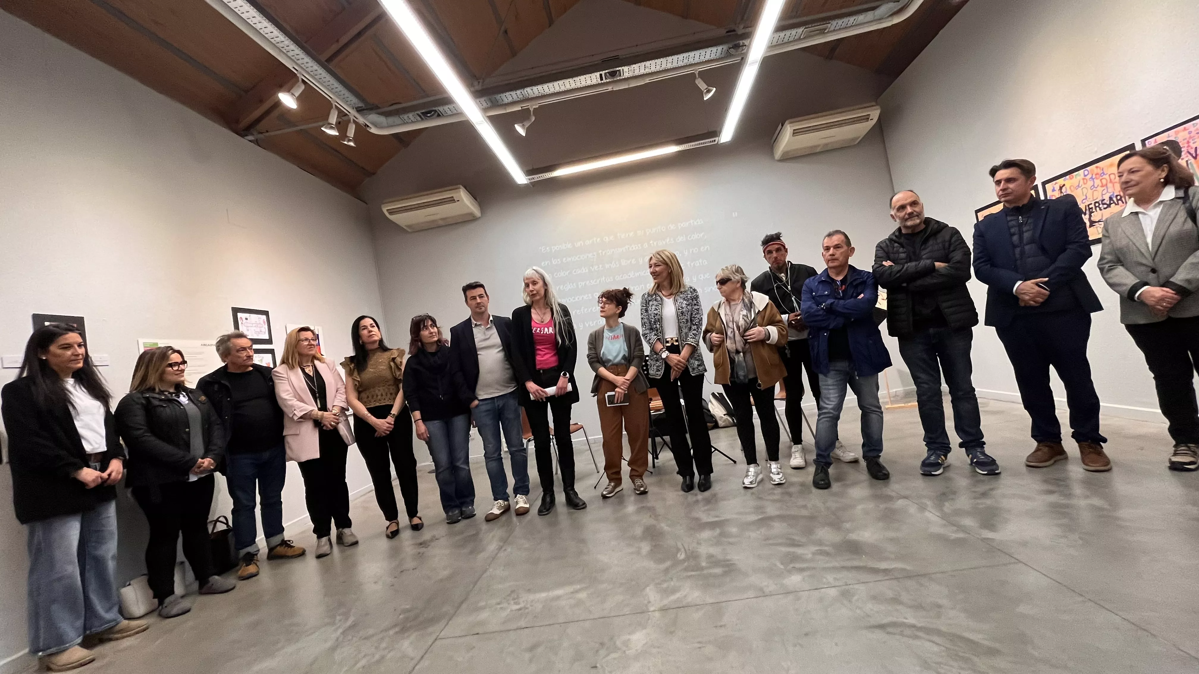 Inauguración de la exposición de las obras presentadas a Diversario 2024. Foto Mercedes Manterola