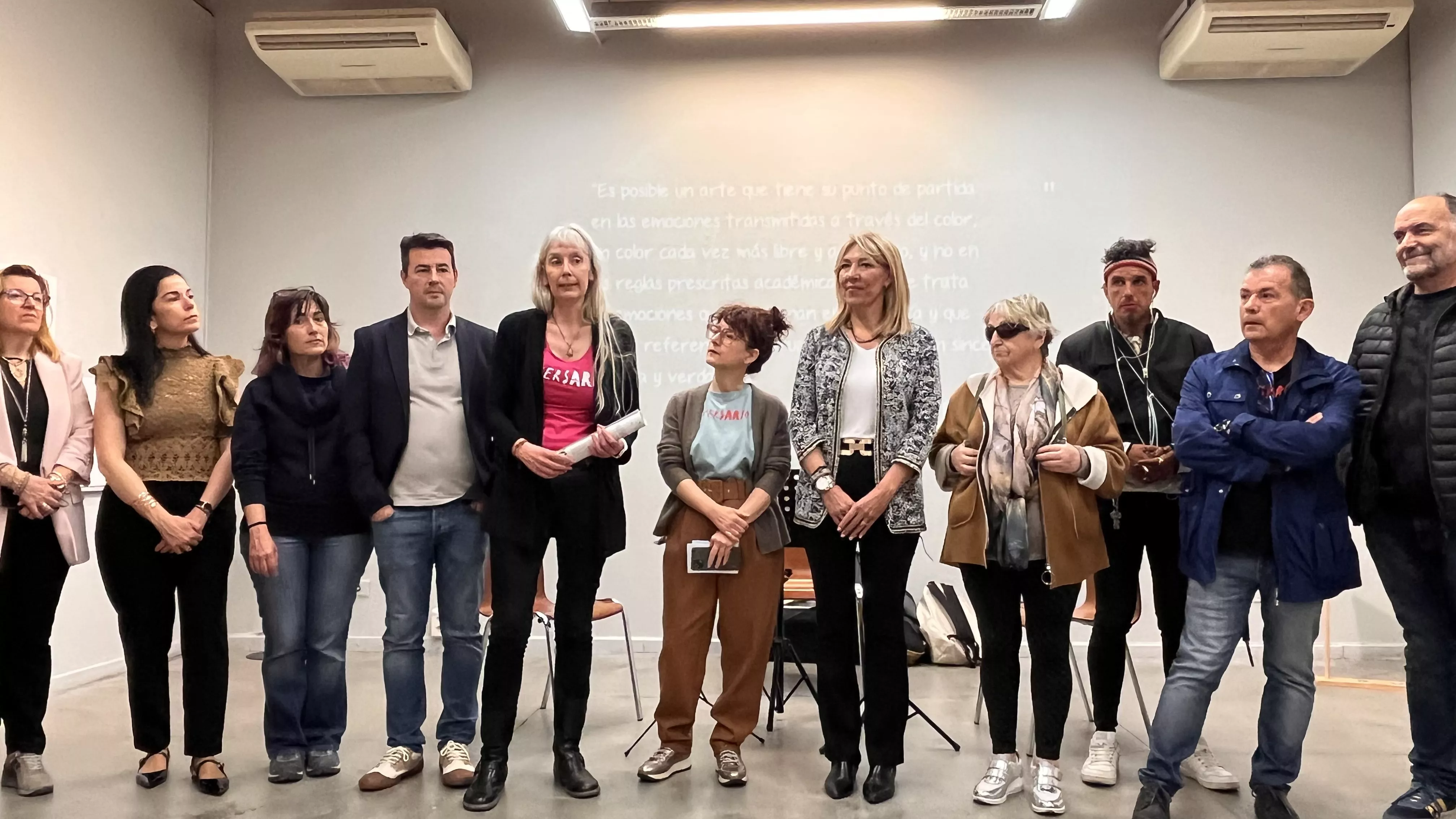 Inauguración de la exposición de las obras presentadas a Diversario 2024. Foto Mercedes Manterola