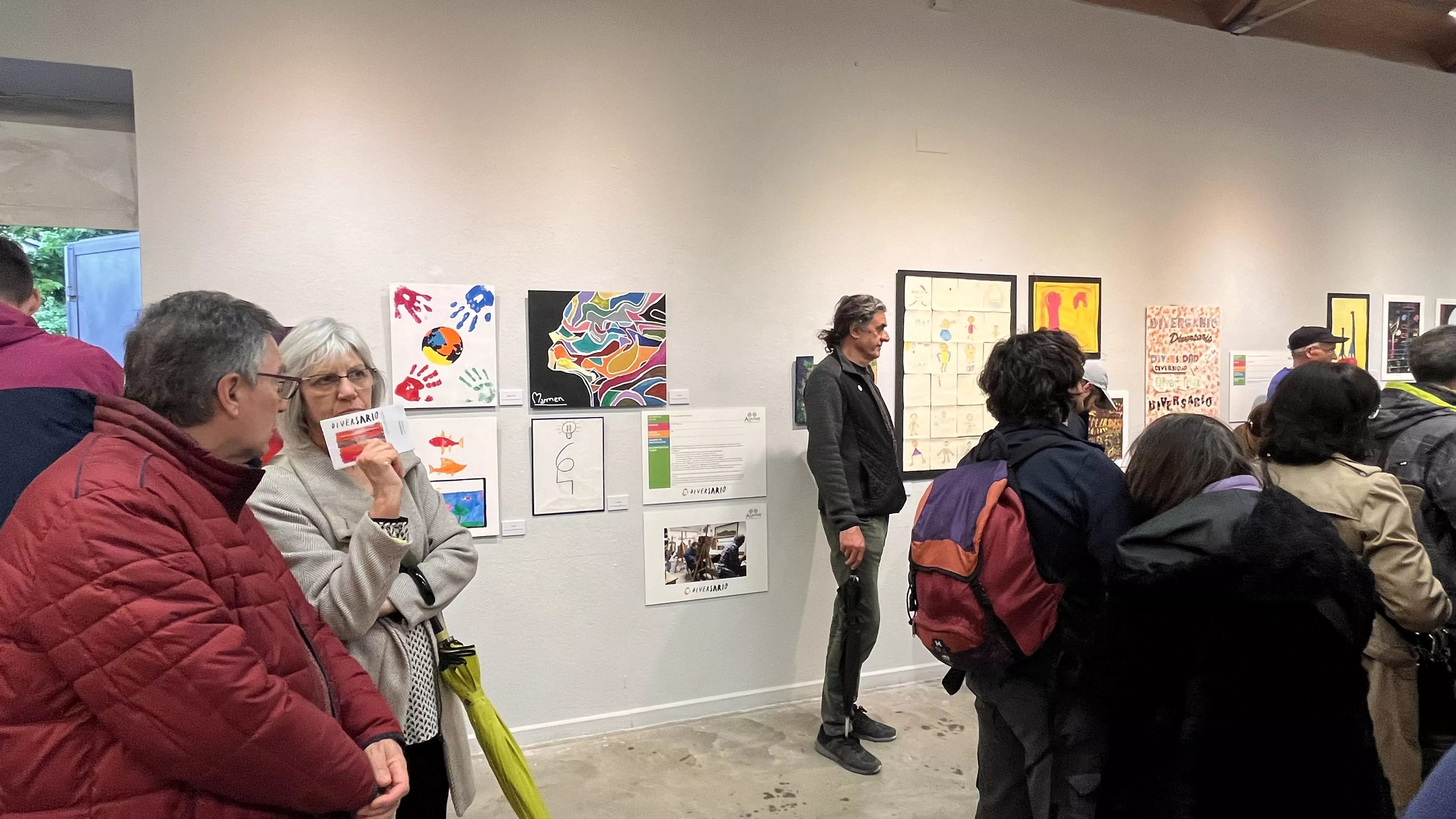 Inauguración de la exposición de las obras presentadas a Diversario 2024. Foto Mercedes Manterola
