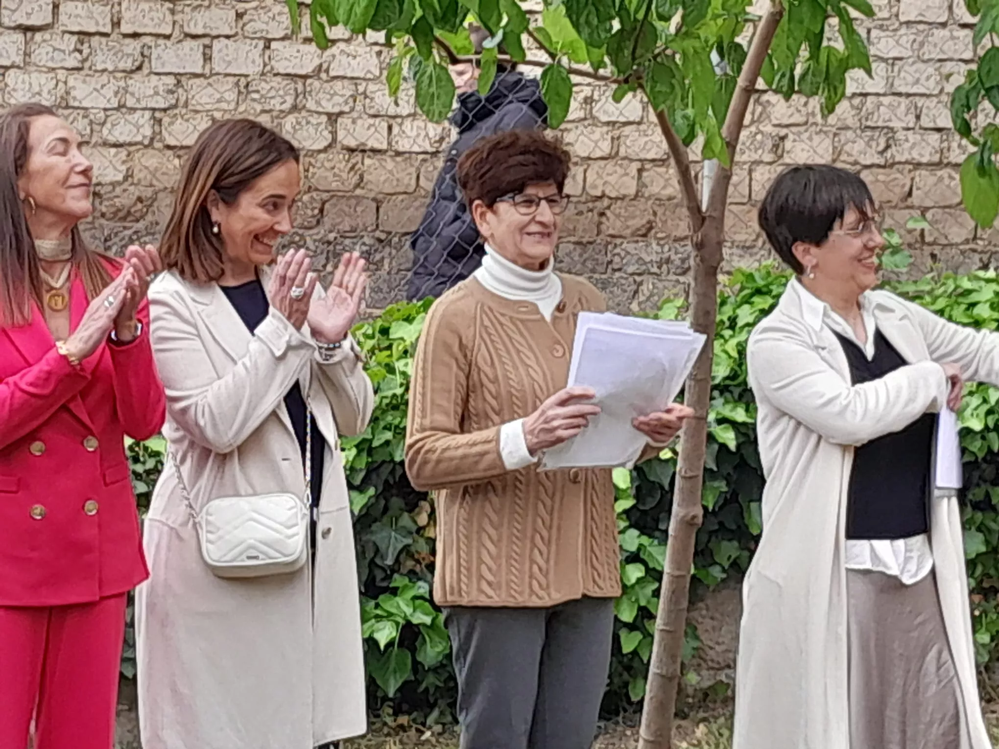 Inauguración del "Dado de la paz" en Bolea del Colegio Virgen de la Soledad.